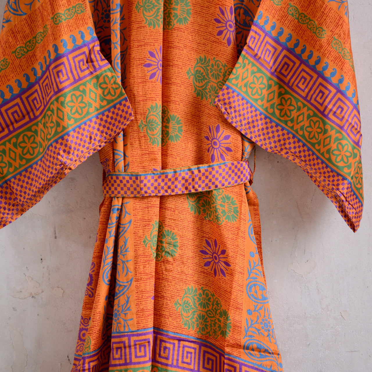 Long Vintage Silk Kimono