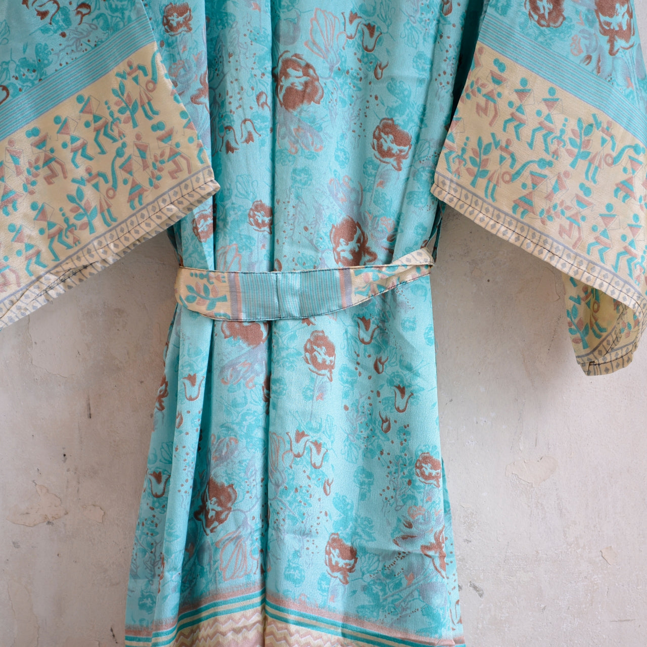 Long Vintage Silk Kimono