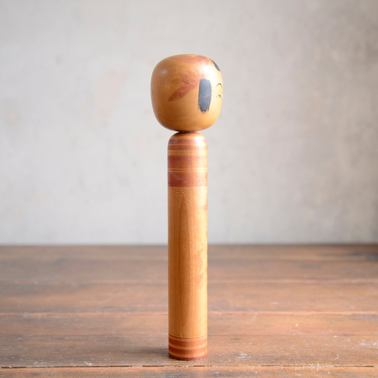 Set of 2 Traditional Japanese Folk Art Kokeshi Dolls