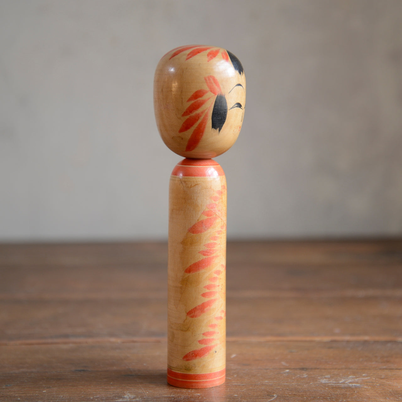 Set of 3 Traditional Japanese Folk Art Kokeshi Dolls
