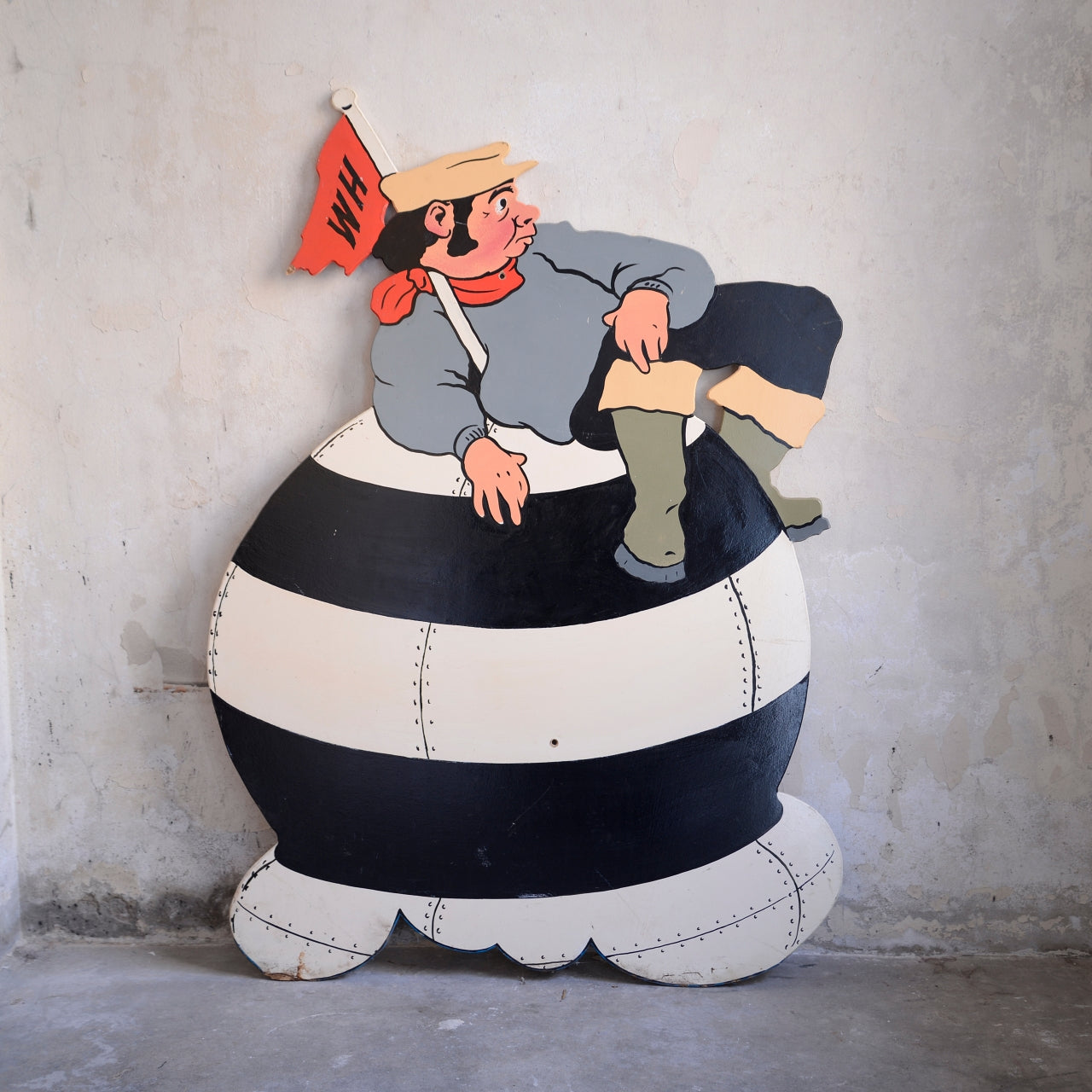 Seaside Sideshow Fairground Painted Board - Lifebuoy