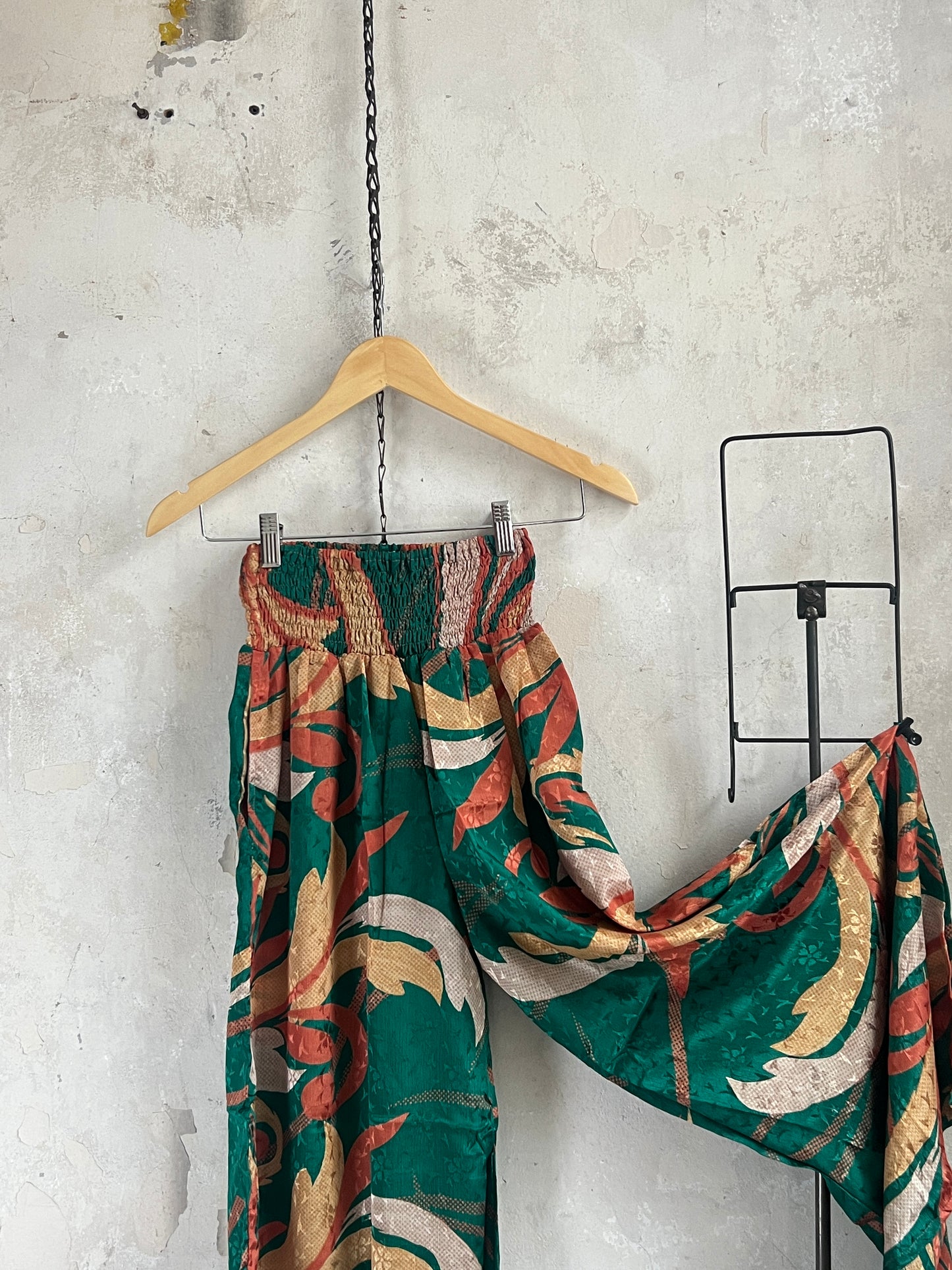 Vintage Silk Trousers & Shirt Co-ordinated Set