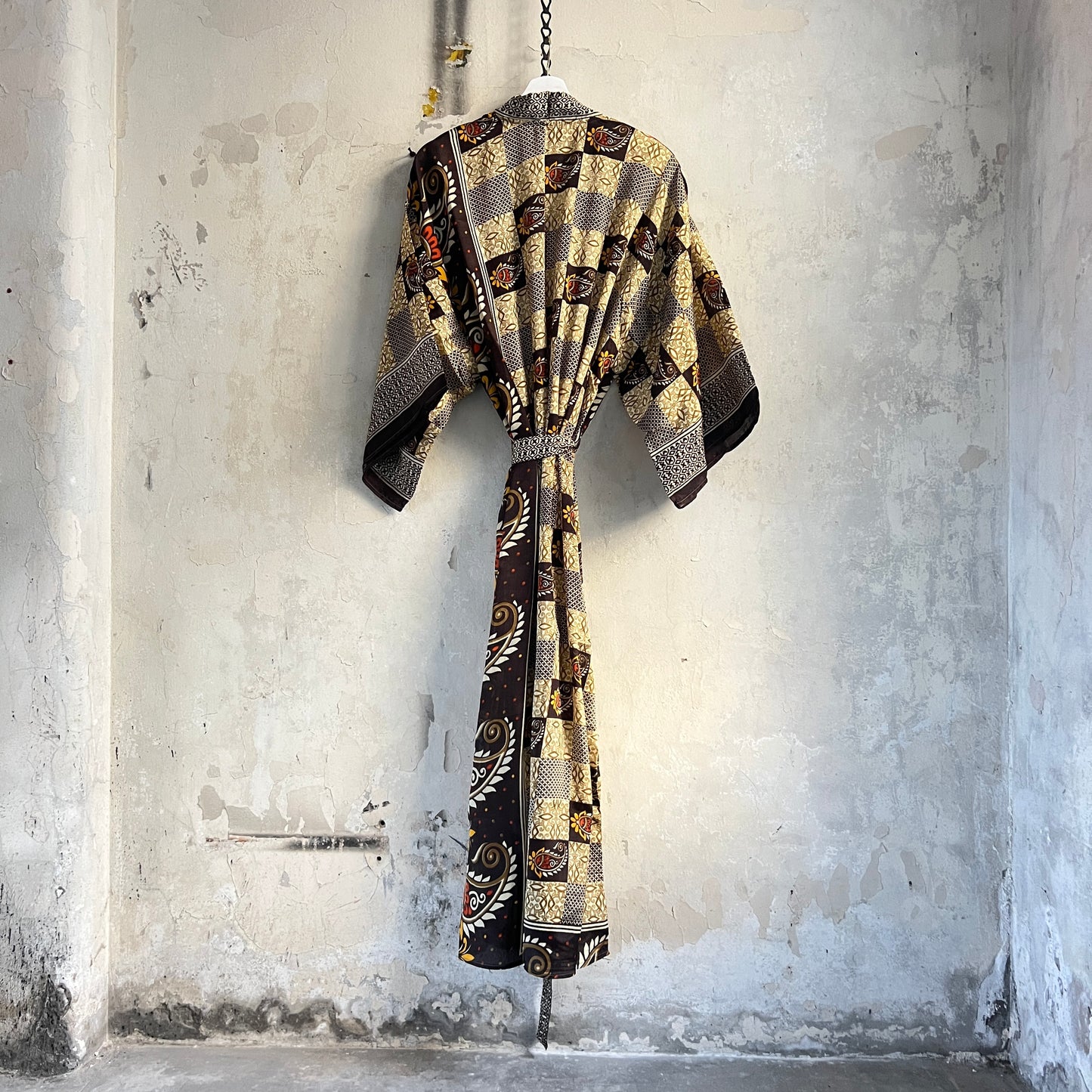 Long Vintage Silk Kimono