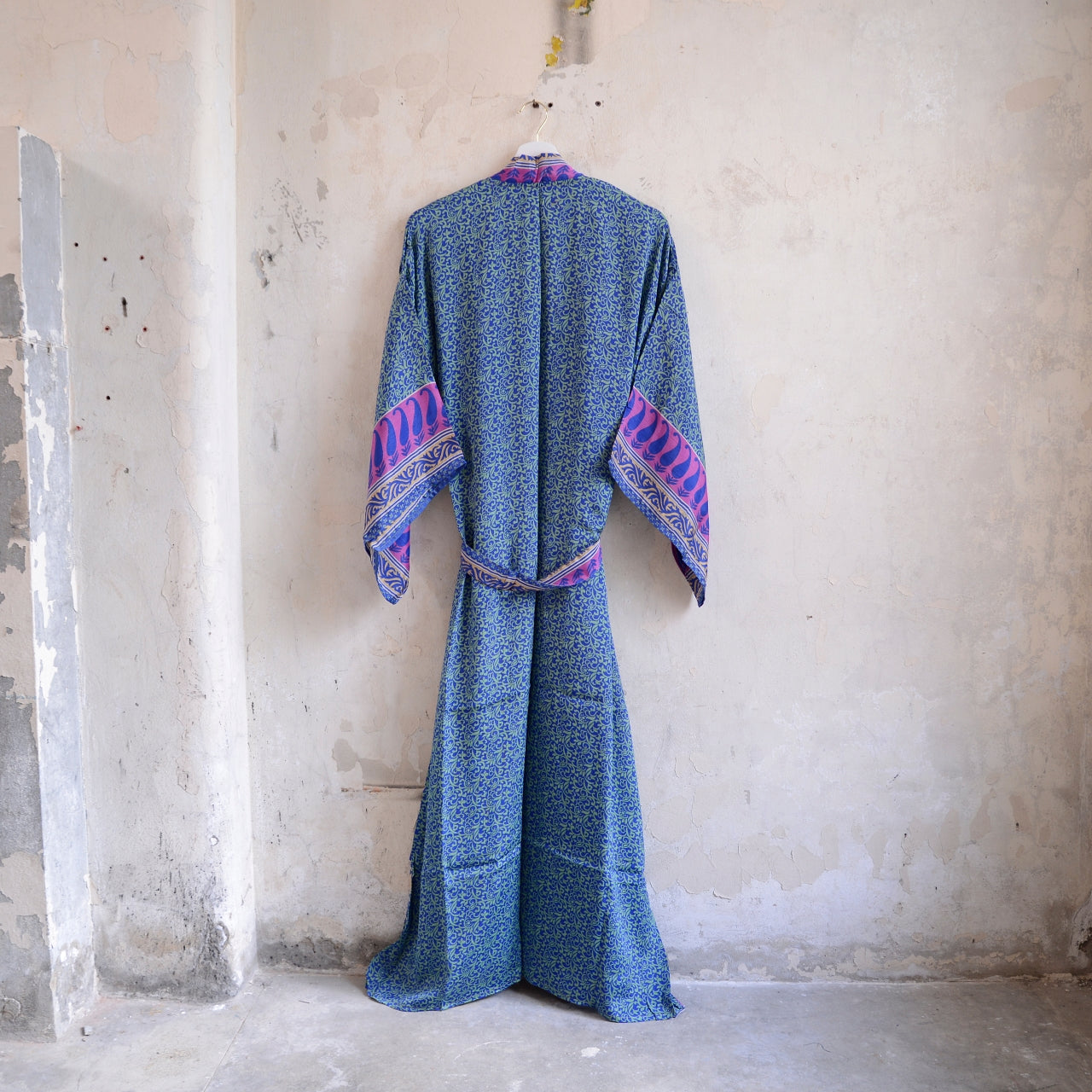 Long Vintage Silk Kimono