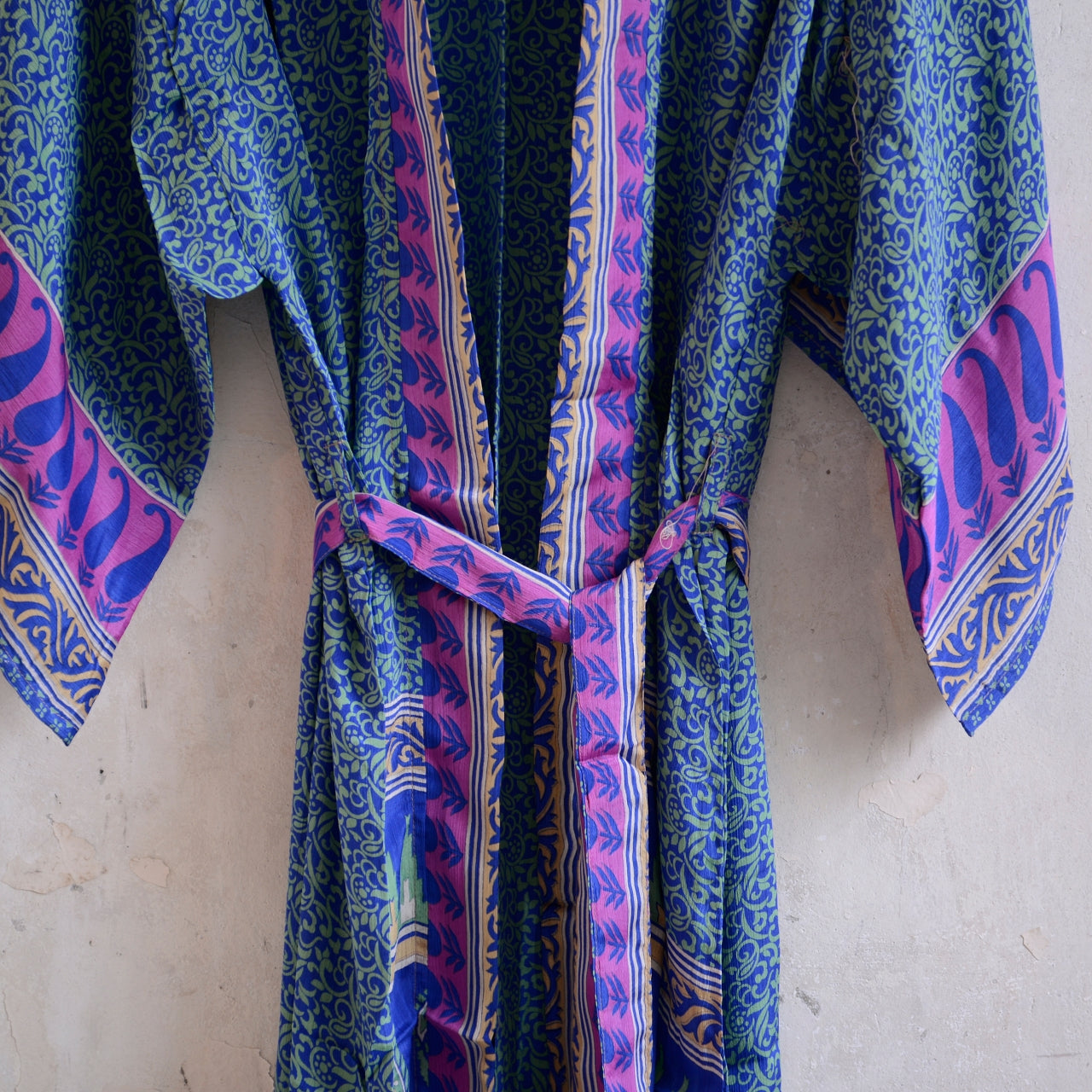 Long Vintage Silk Kimono