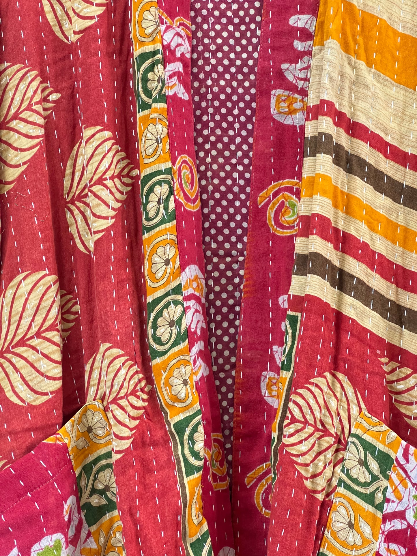 Vintage Cotton Kantha Relaxed Jacket ~ No 12