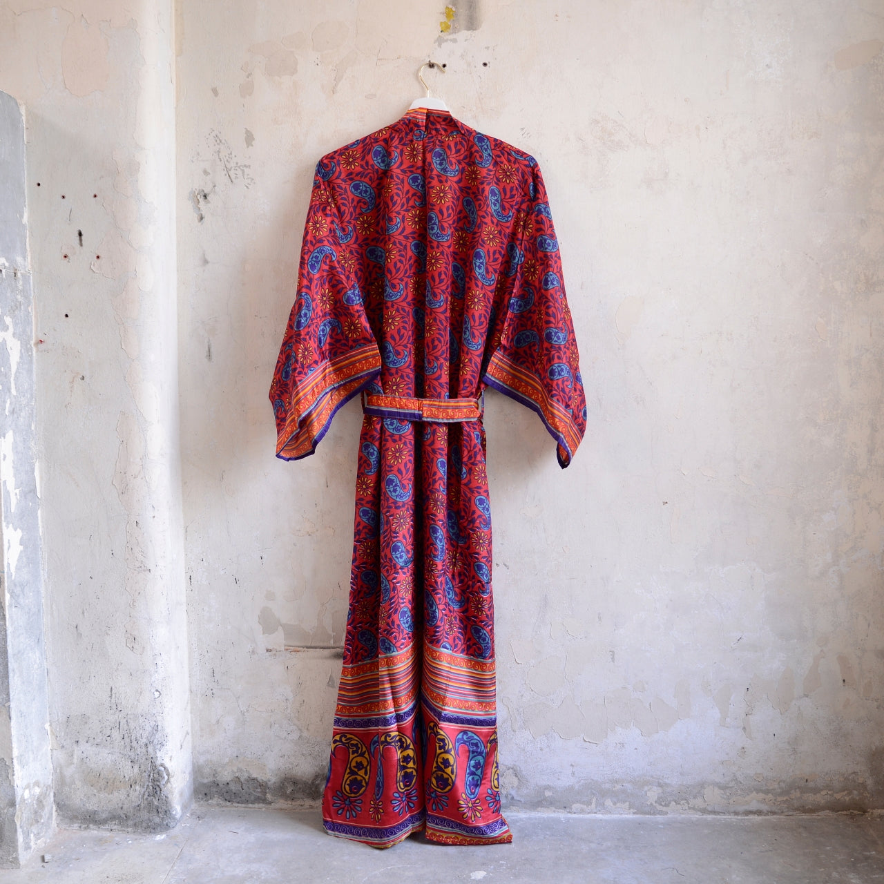 Long Vintage Silk Kimono