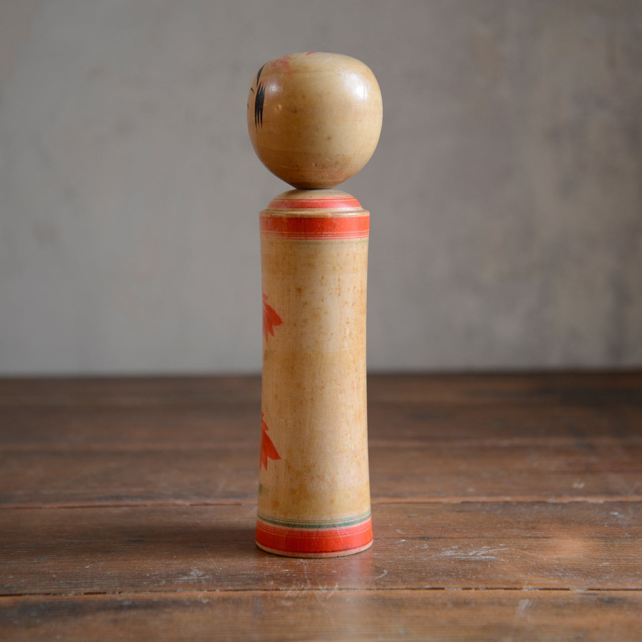 Set of 3 Traditional Japanese Folk Art Kokeshi Dolls