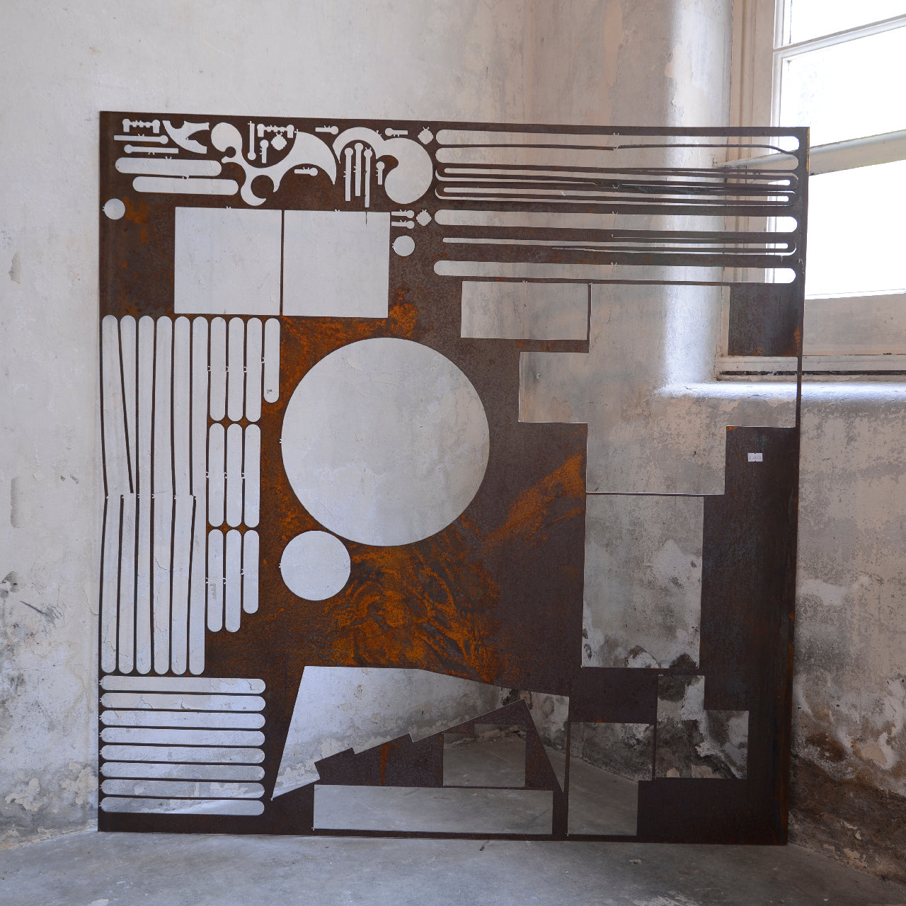 Steel Art Piece - Lines
