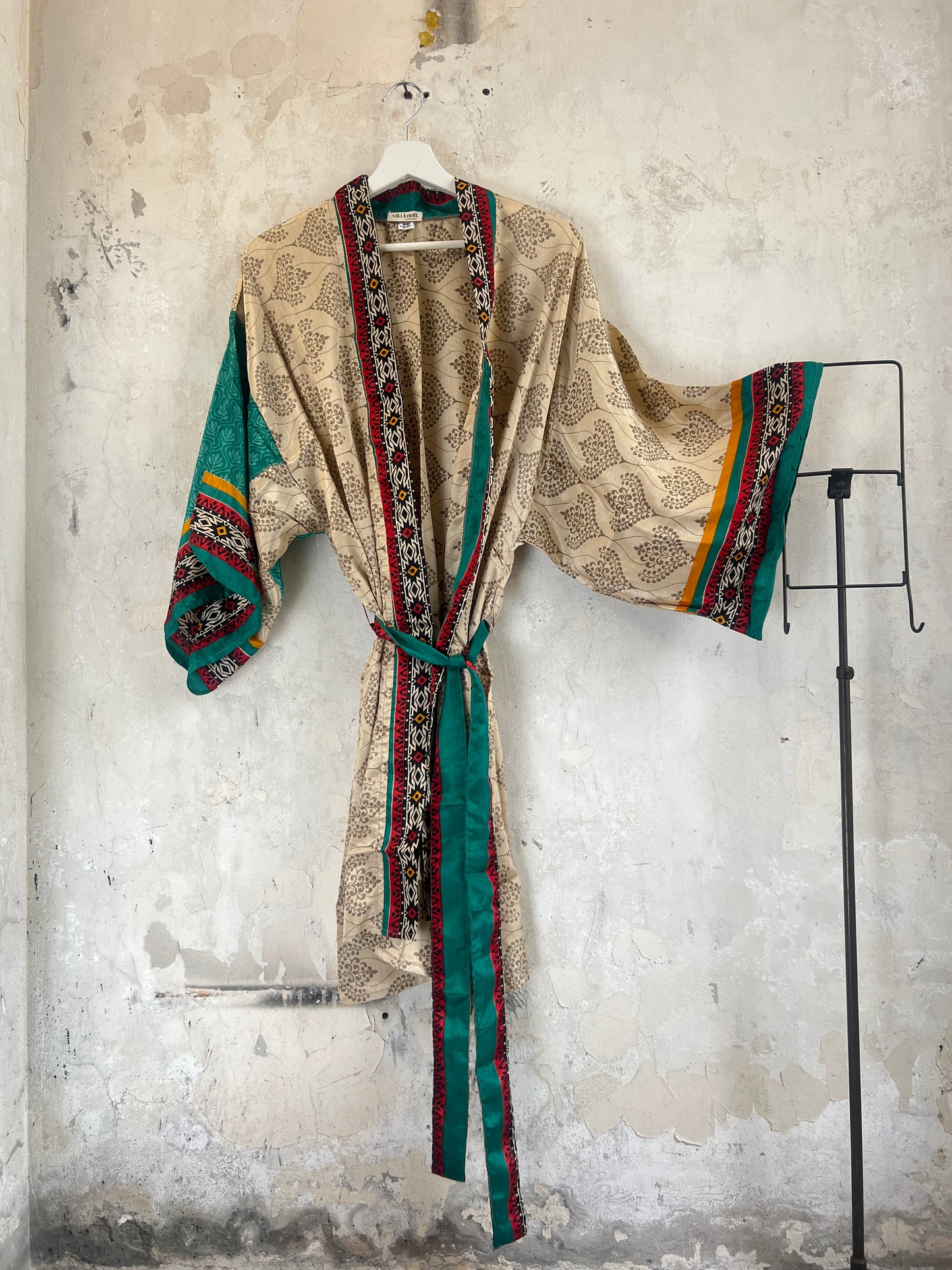 Short Vintage Silk Kimono