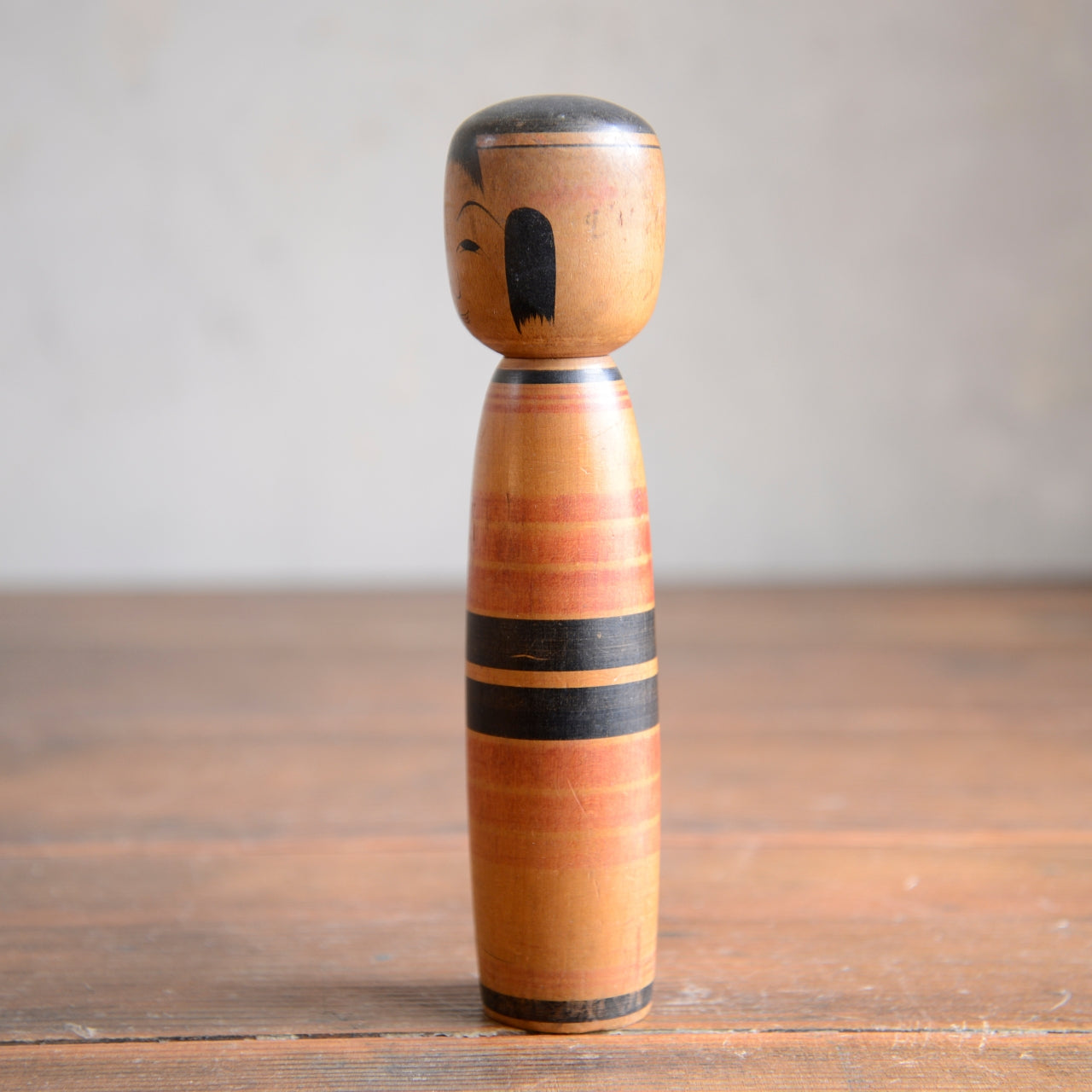Set of 2 Traditional Japanese Folk Art Kokeshi Dolls