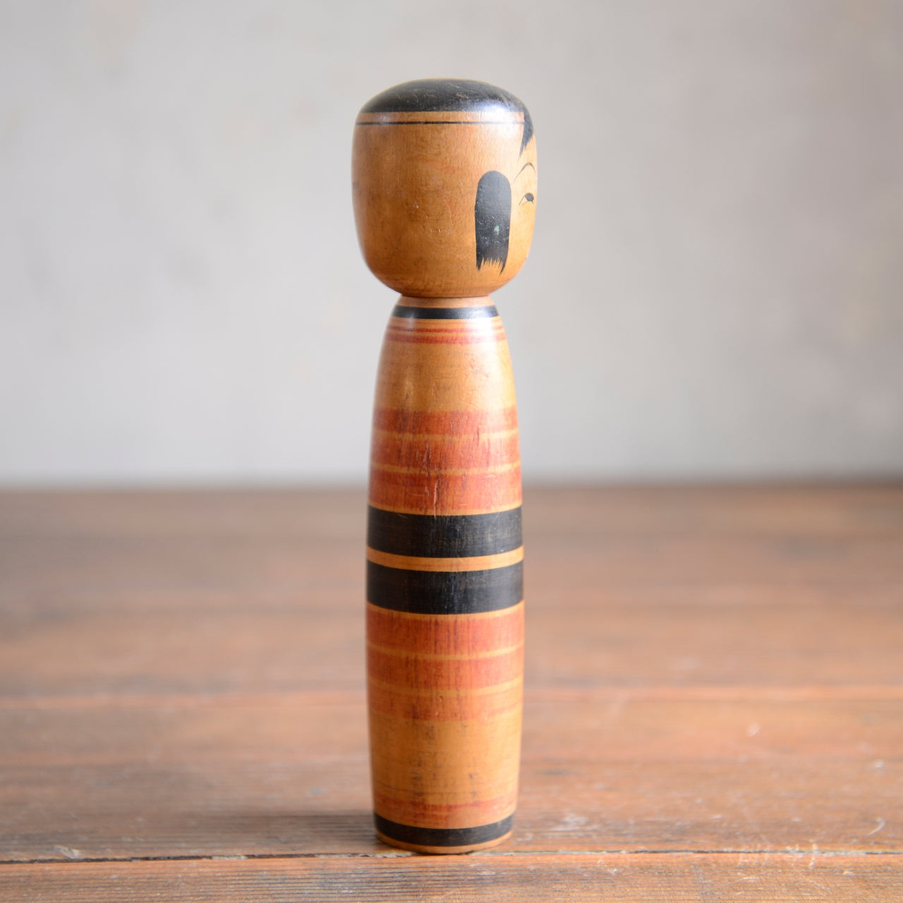 Set of 2 Traditional Japanese Folk Art Kokeshi Dolls