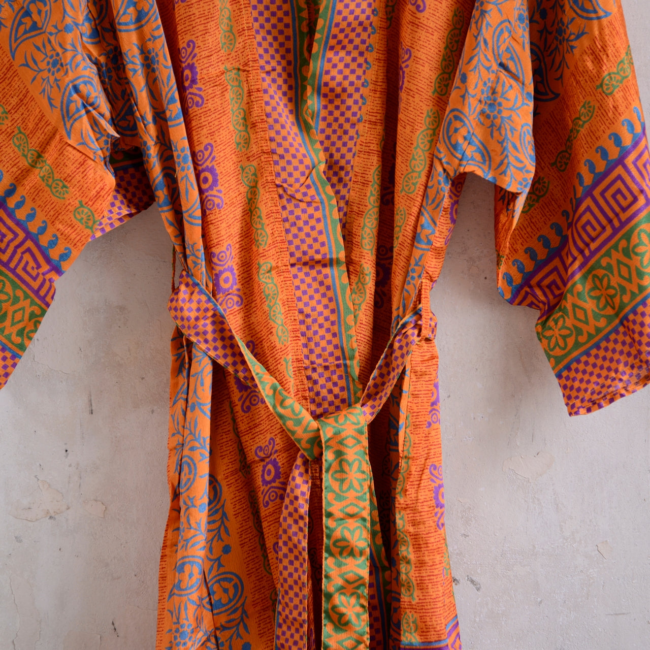 Long Vintage Silk Kimono