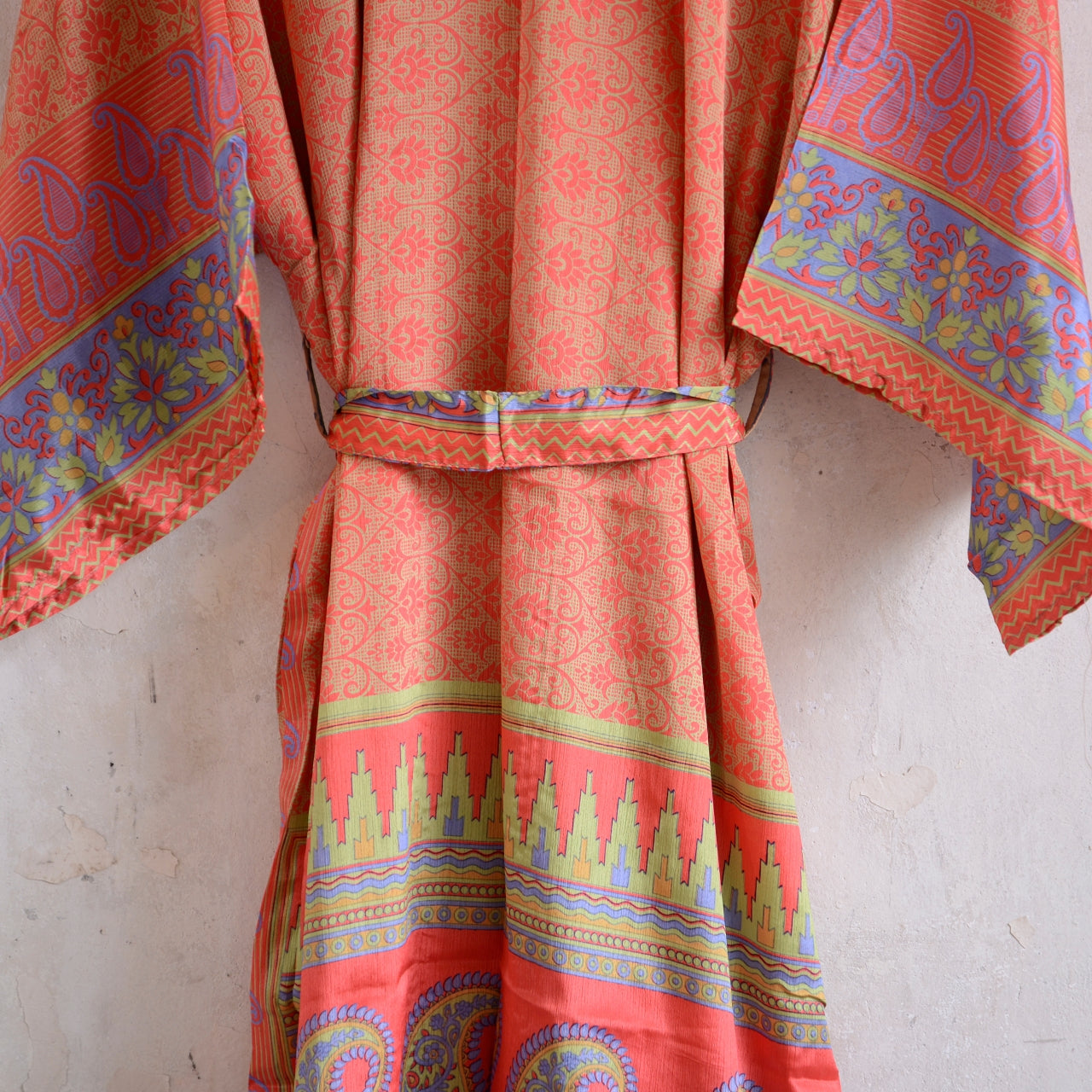 Long Vintage Silk Kimono