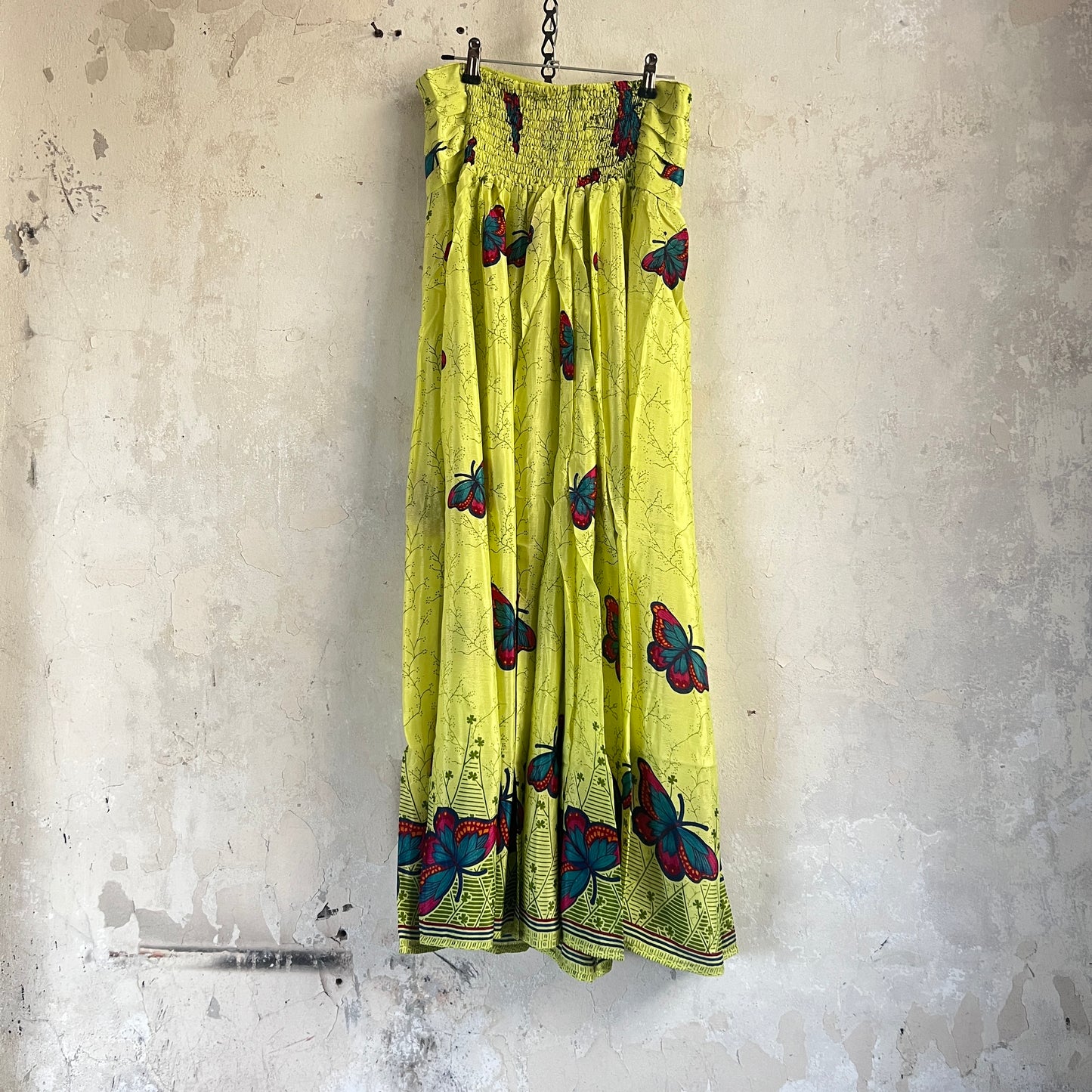 Vintage Silk Pleated Top Skirt