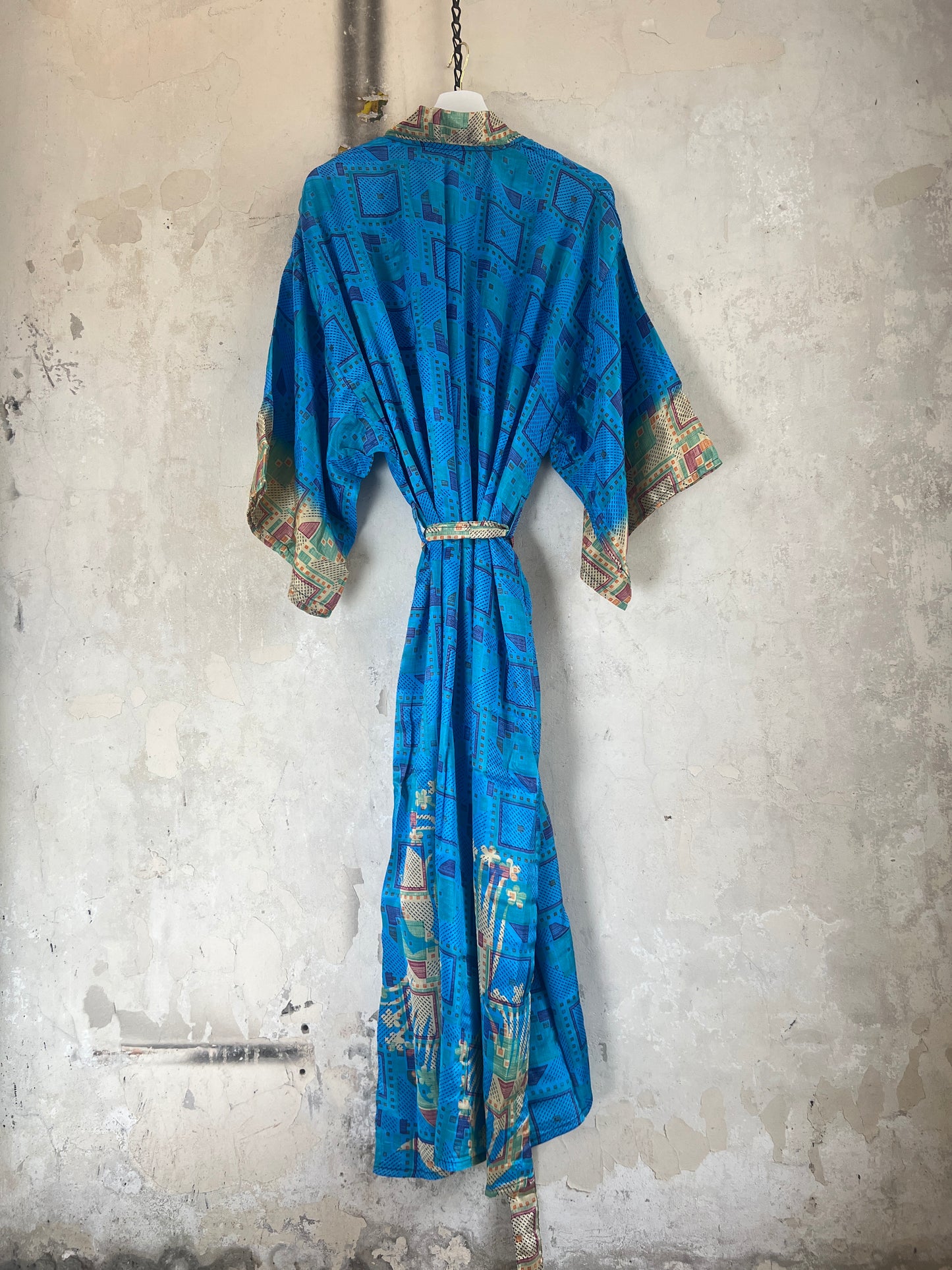 Long Vintage Silk Kimono