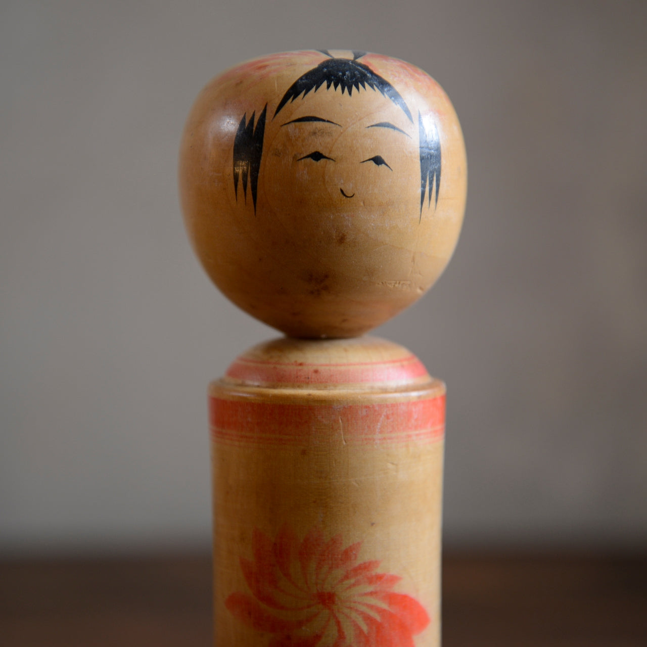 Set of 3 Traditional Japanese Folk Art Kokeshi Dolls