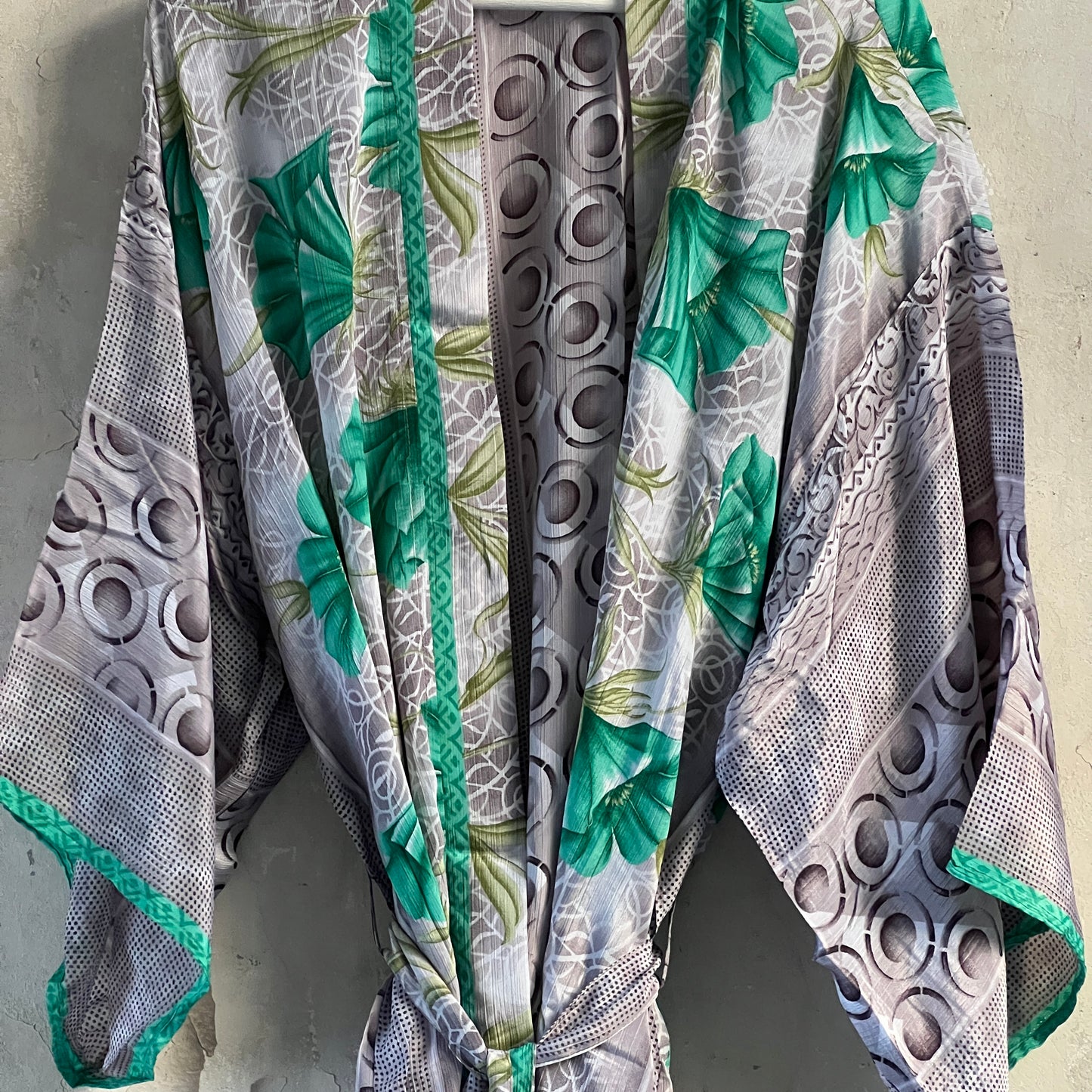 Long Vintage Silk Kimono