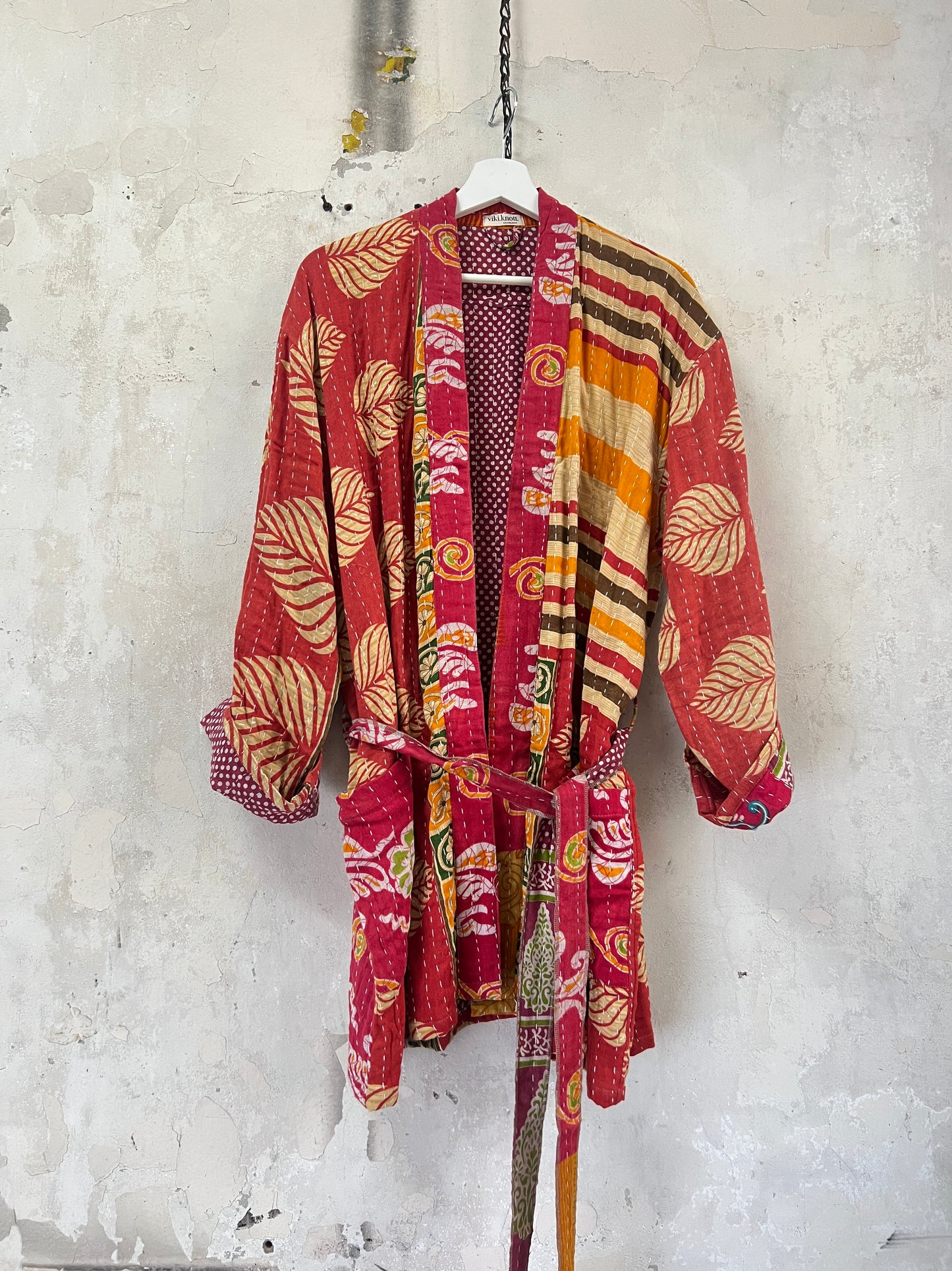 Vintage Cotton Kantha Relaxed Jacket ~ No 12