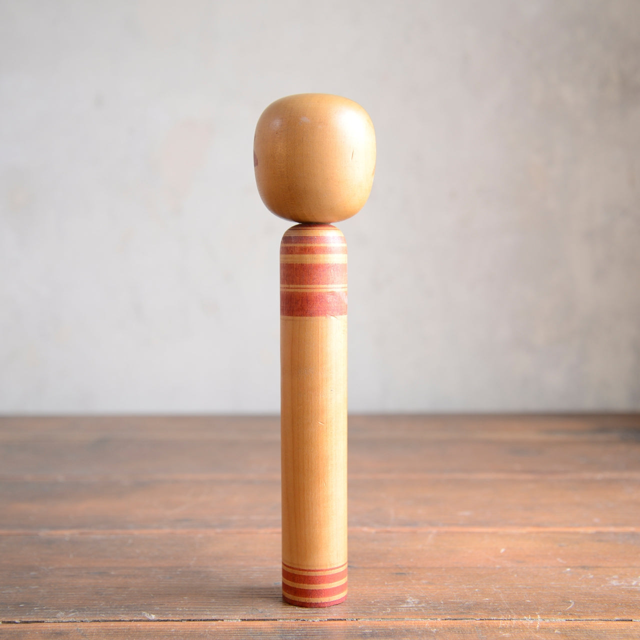 Set of 2 Traditional Japanese Folk Art Kokeshi Dolls