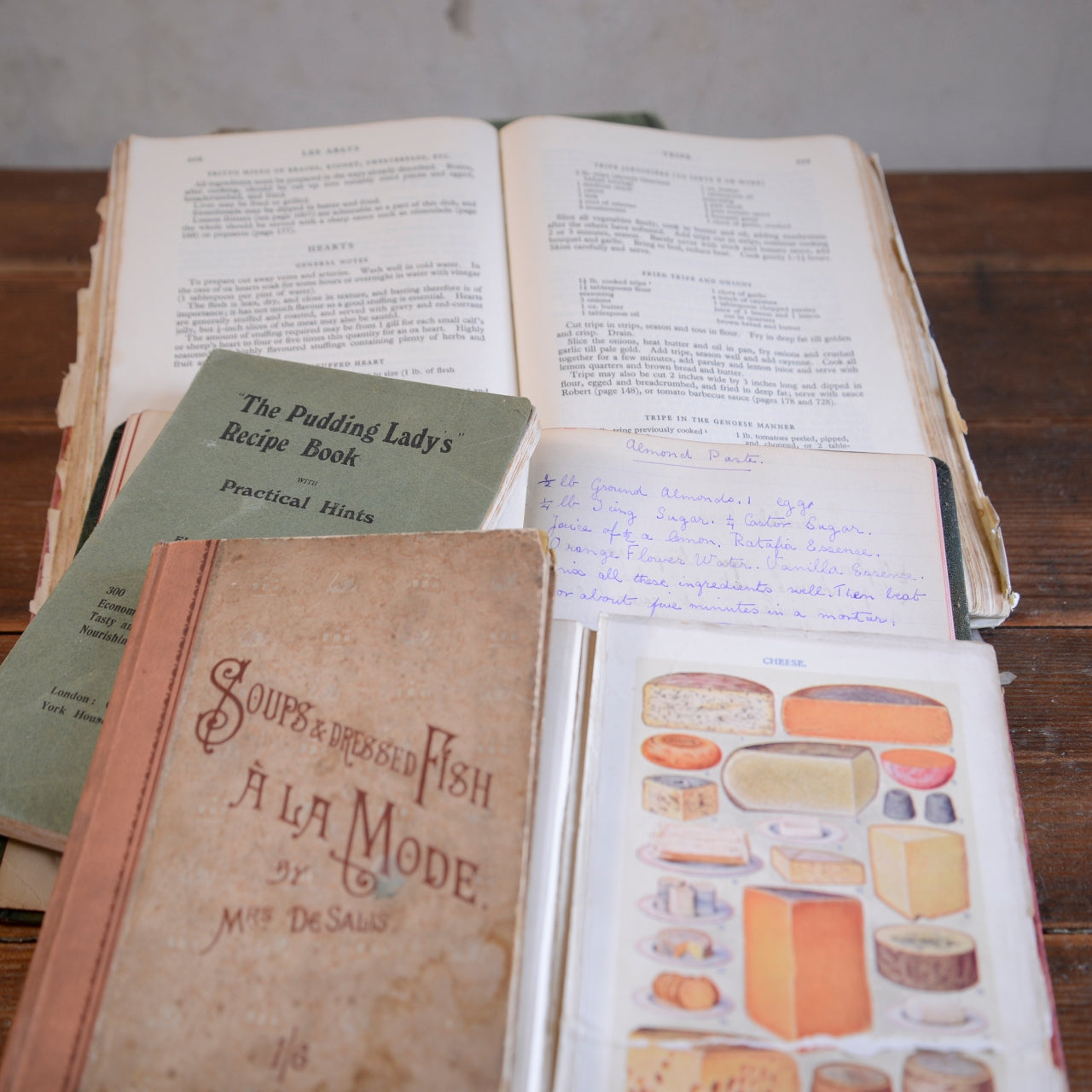 Collection of Antique Cookery Books