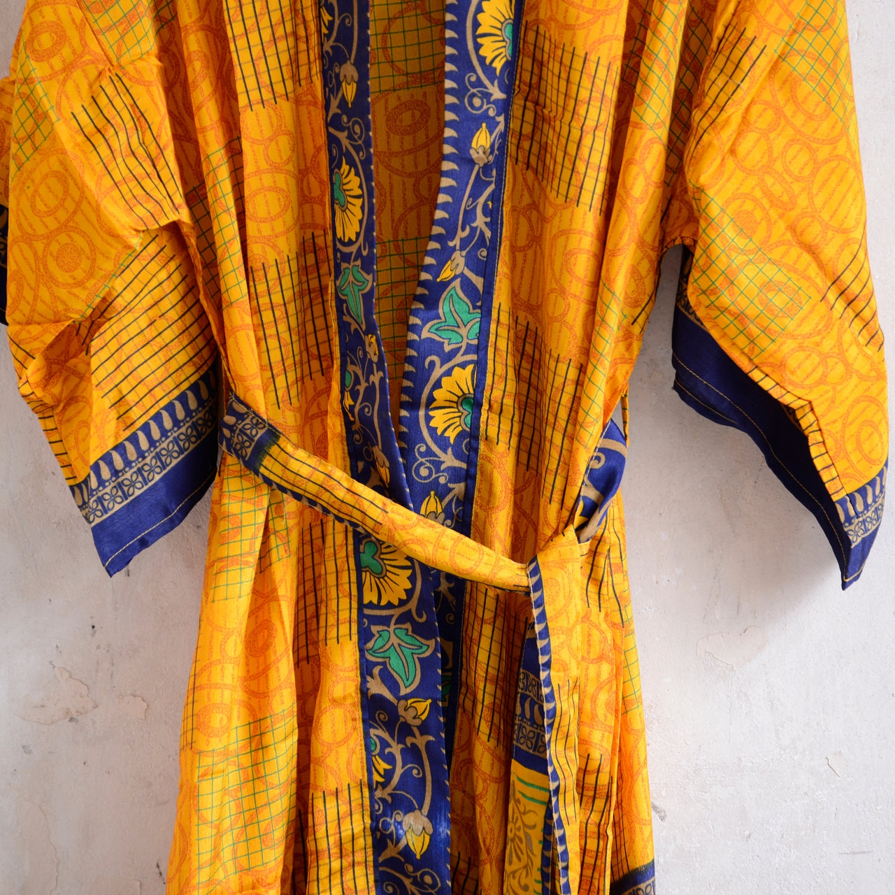 Long Vintage Silk Kimono