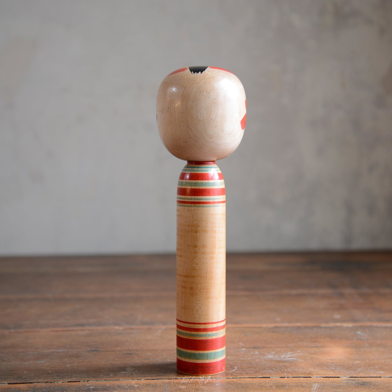 Set of 3 Traditional Japanese Folk Art Kokeshi Dolls
