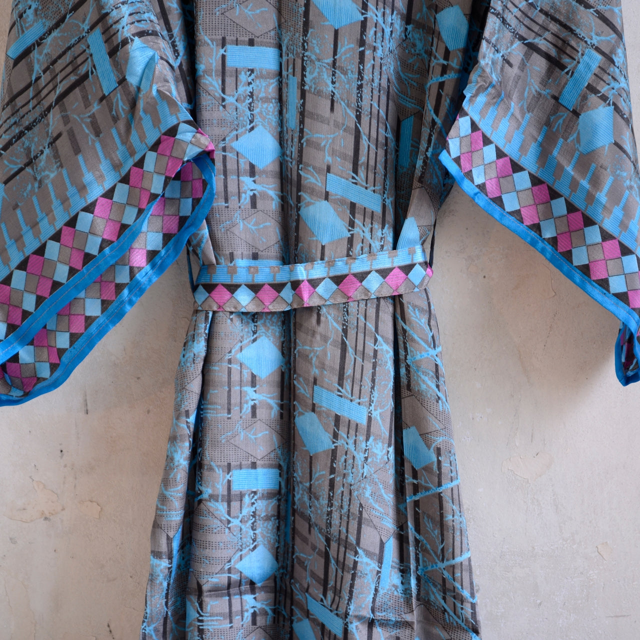 Long Vintage Silk Kimono