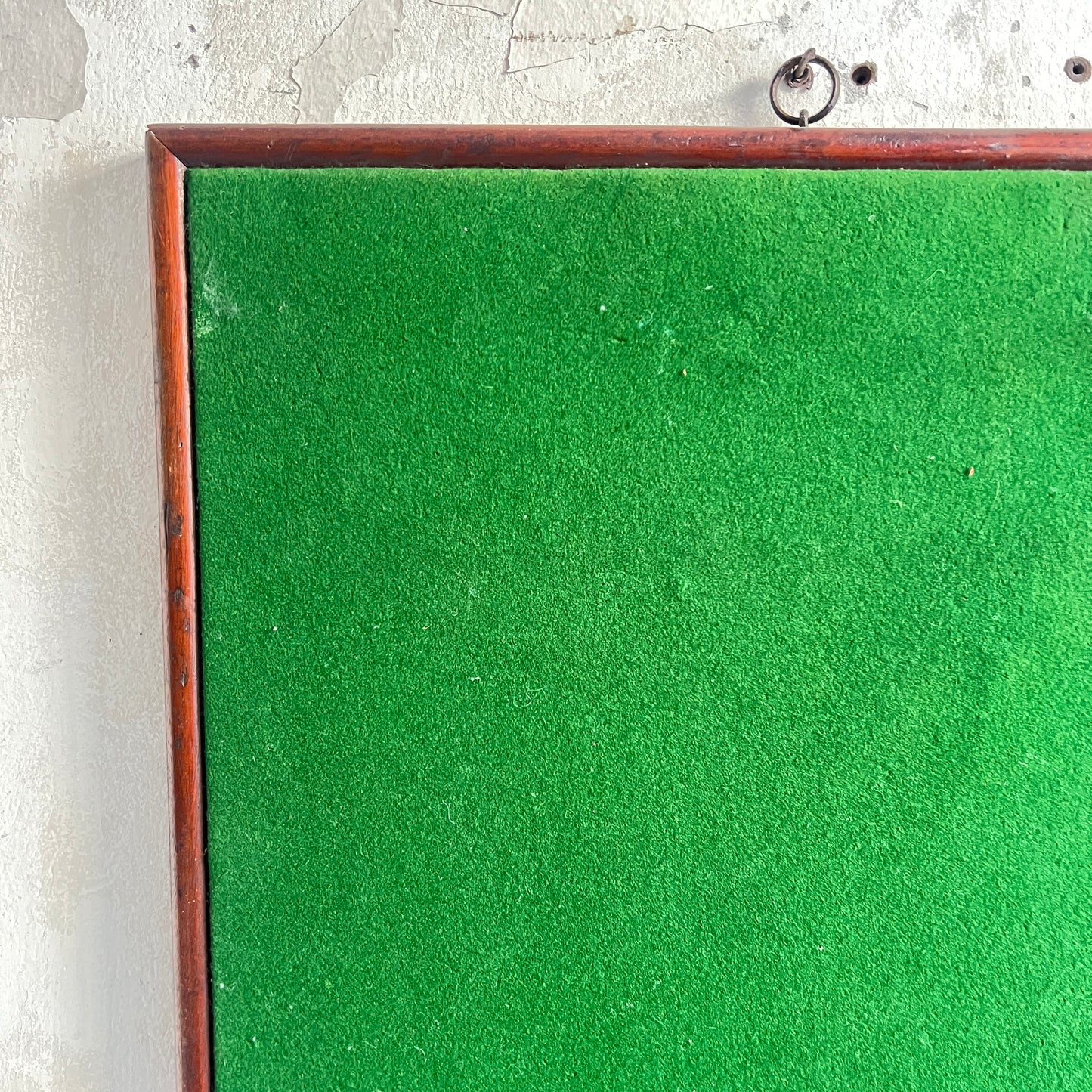 Late 19th Century Notice Pin Board with Mahogany Frame