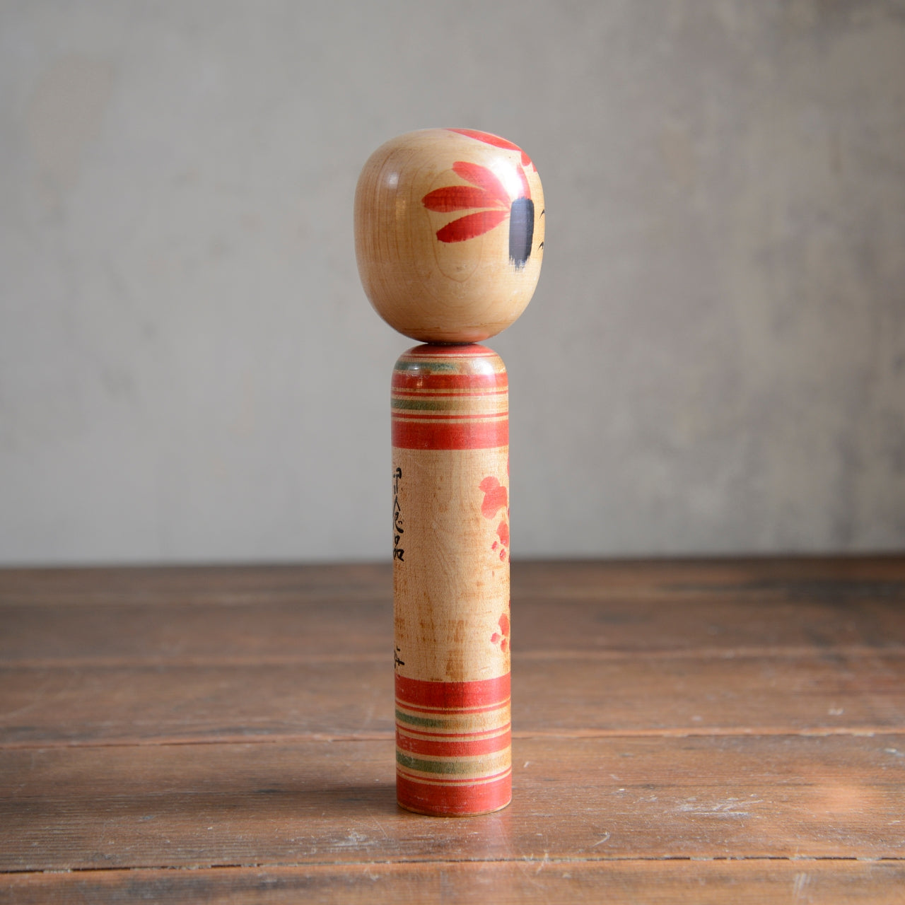 Set of 3 Traditional Japanese Folk Art Kokeshi Dolls