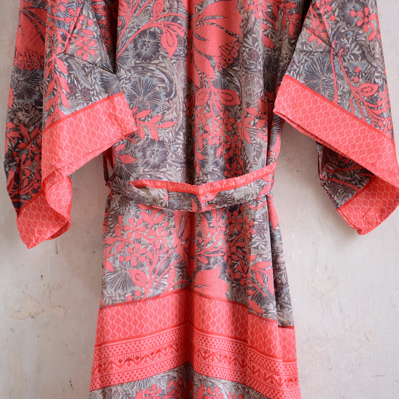 Long Vintage Silk Kimono