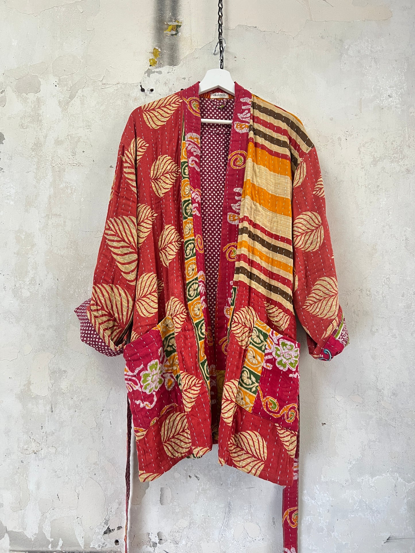 Vintage Cotton Kantha Relaxed Jacket ~ No 12