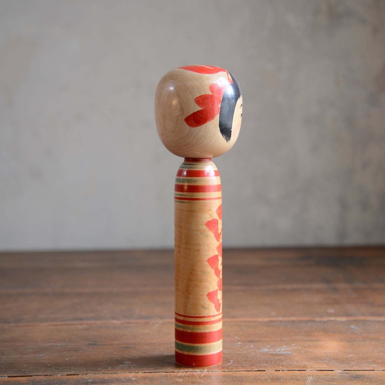 Set of 3 Traditional Japanese Folk Art Kokeshi Dolls