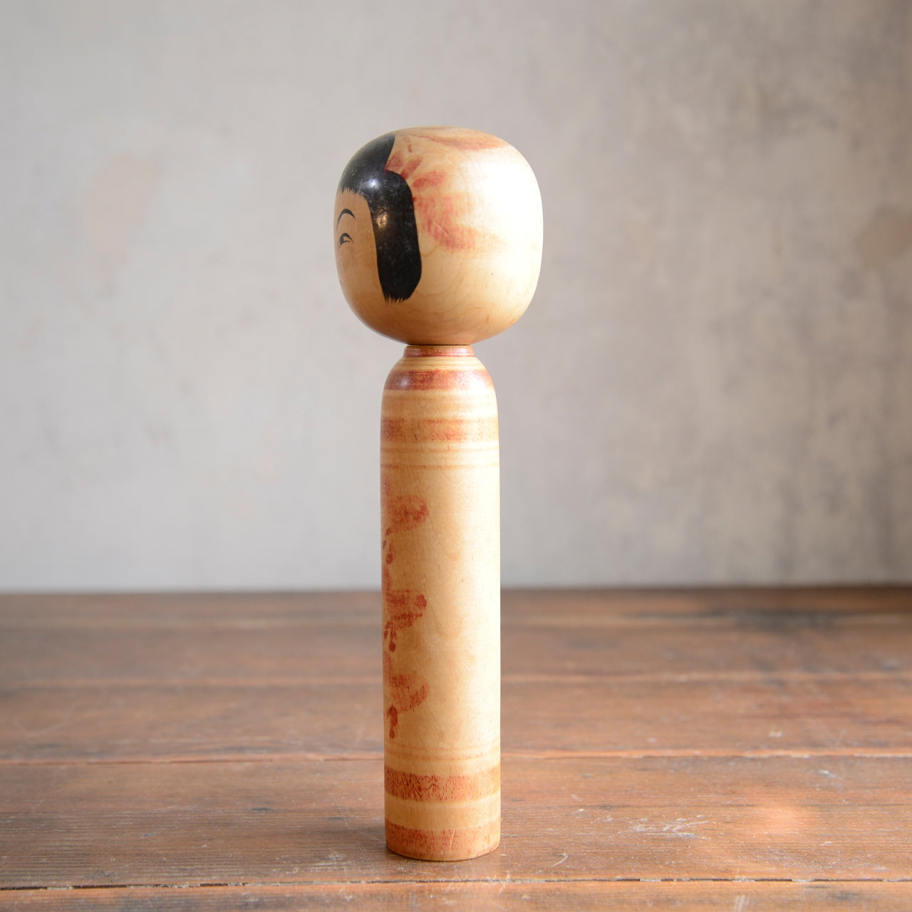 Set of 3 Traditional Japanese Folk Art Kokeshi Dolls