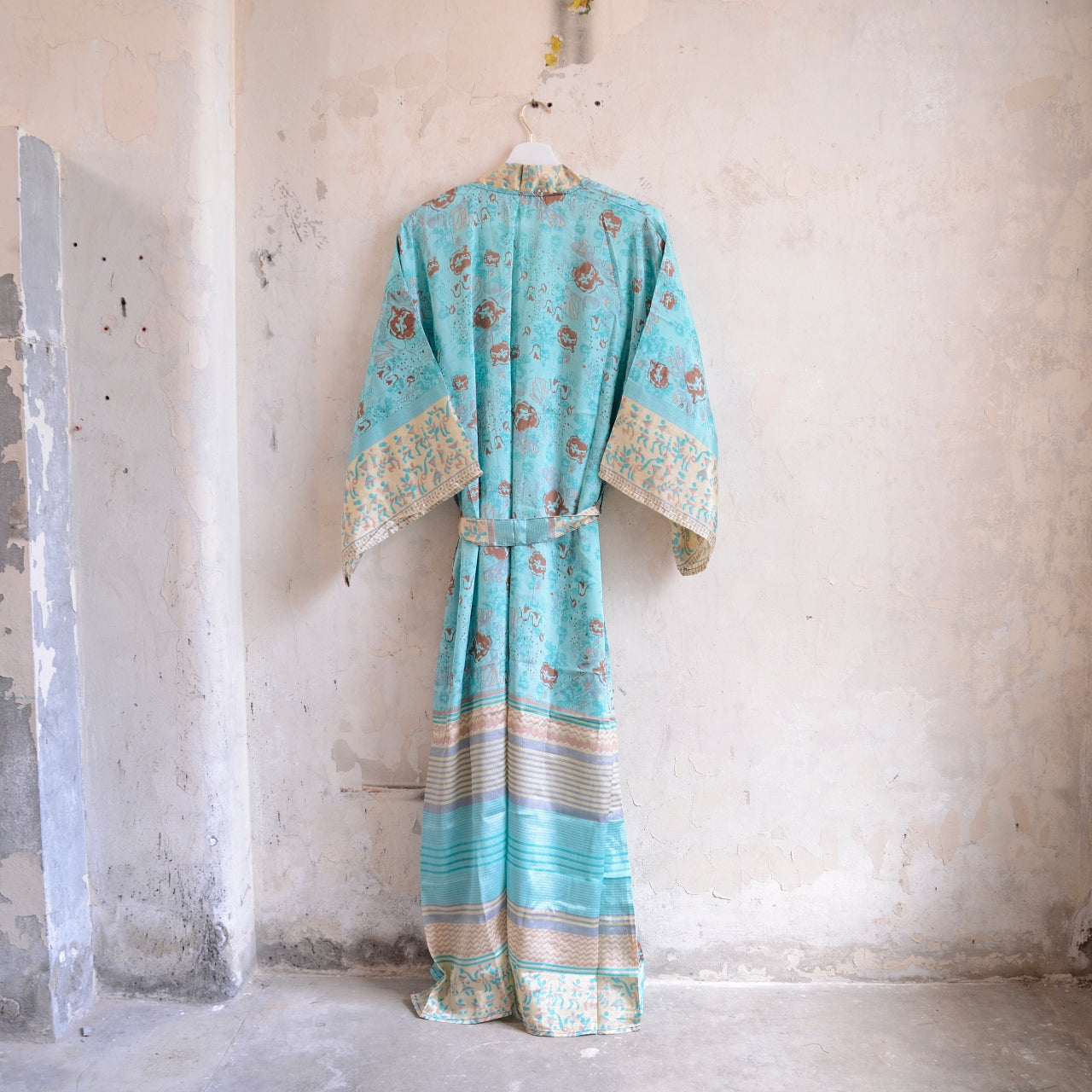 Long Vintage Silk Kimono