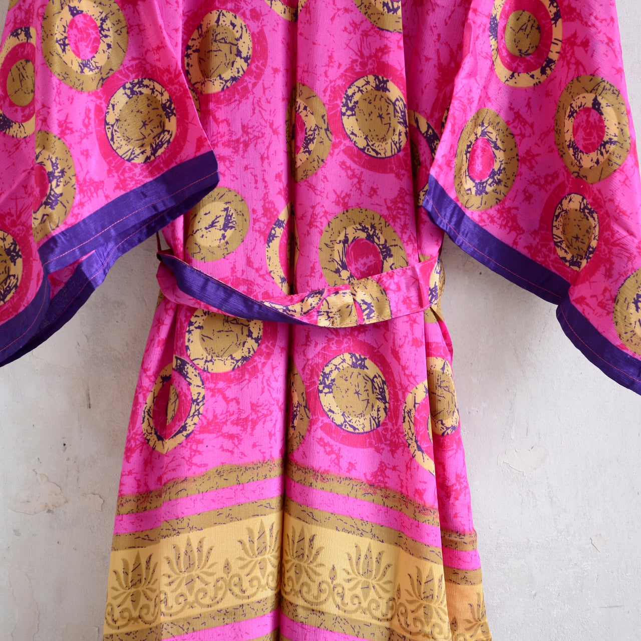 Long Vintage Silk Kimono