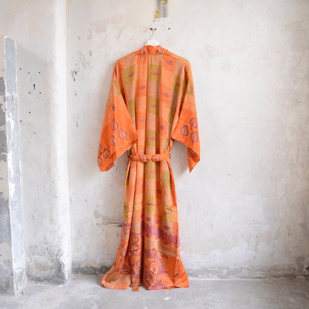 Long Vintage Silk Kimono