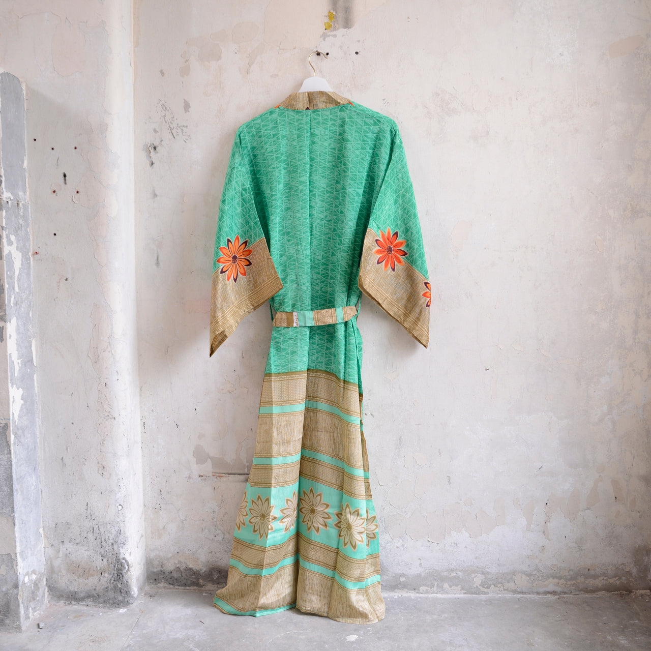 Long Vintage Silk Kimono