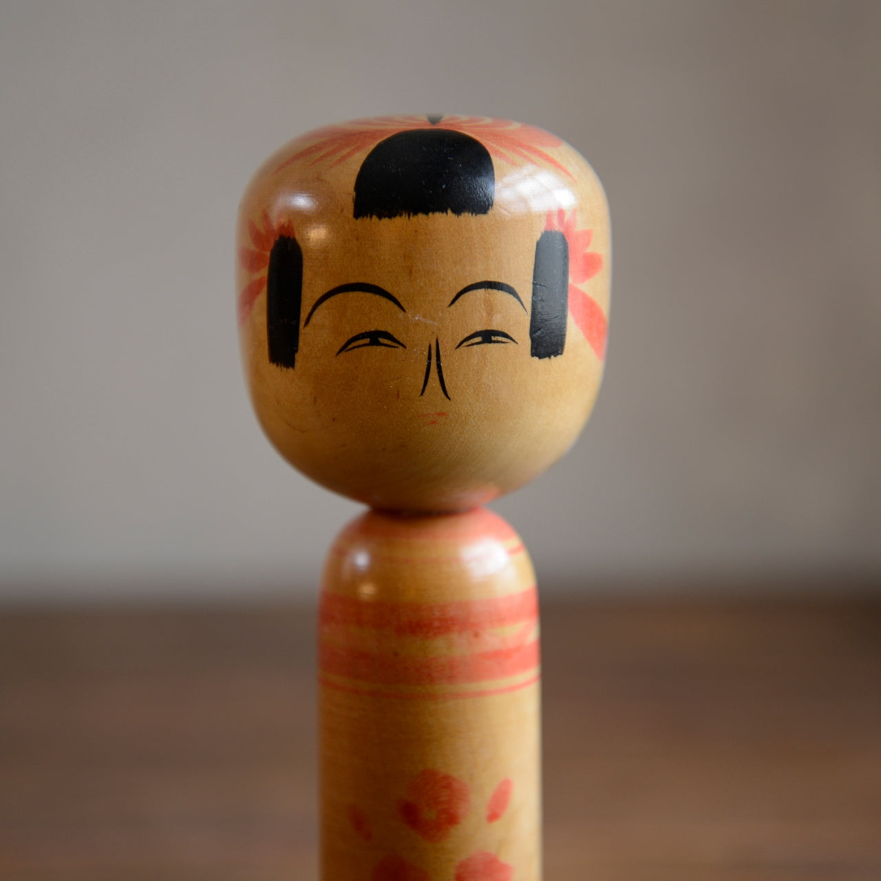 Set of 3 Traditional Japanese Folk Art Kokeshi Dolls