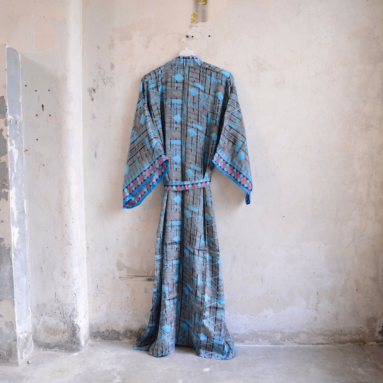 Long Vintage Silk Kimono