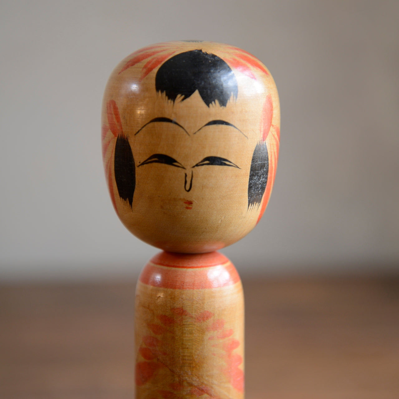 Set of 3 Traditional Japanese Folk Art Kokeshi Dolls