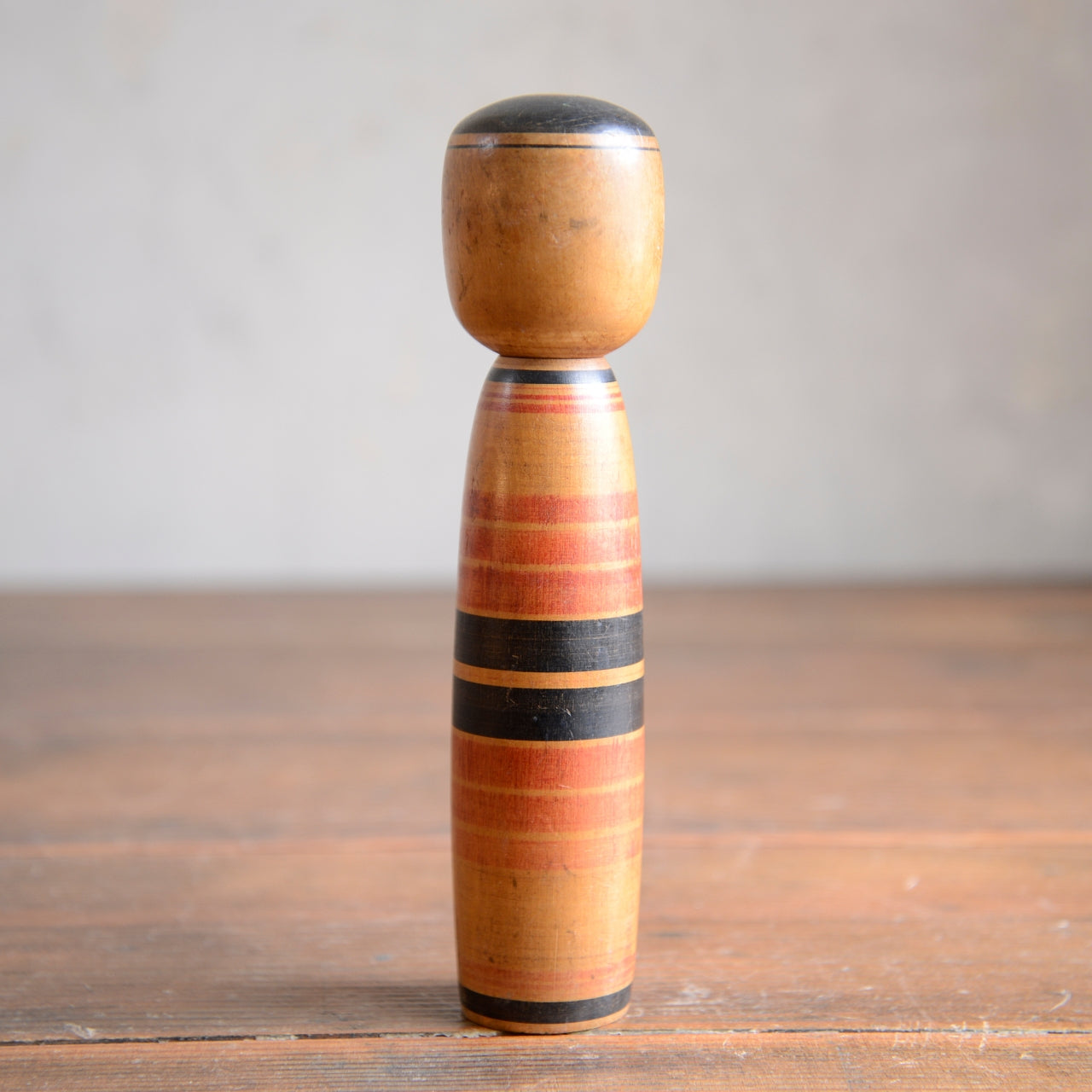 Set of 2 Traditional Japanese Folk Art Kokeshi Dolls