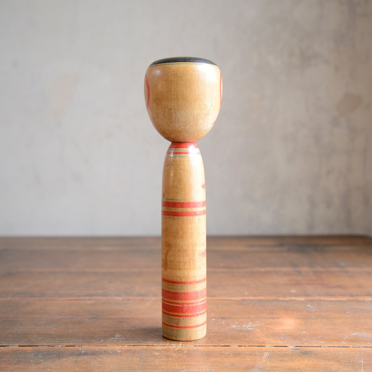 Set of 3 Traditional Japanese Folk Art Kokeshi Dolls