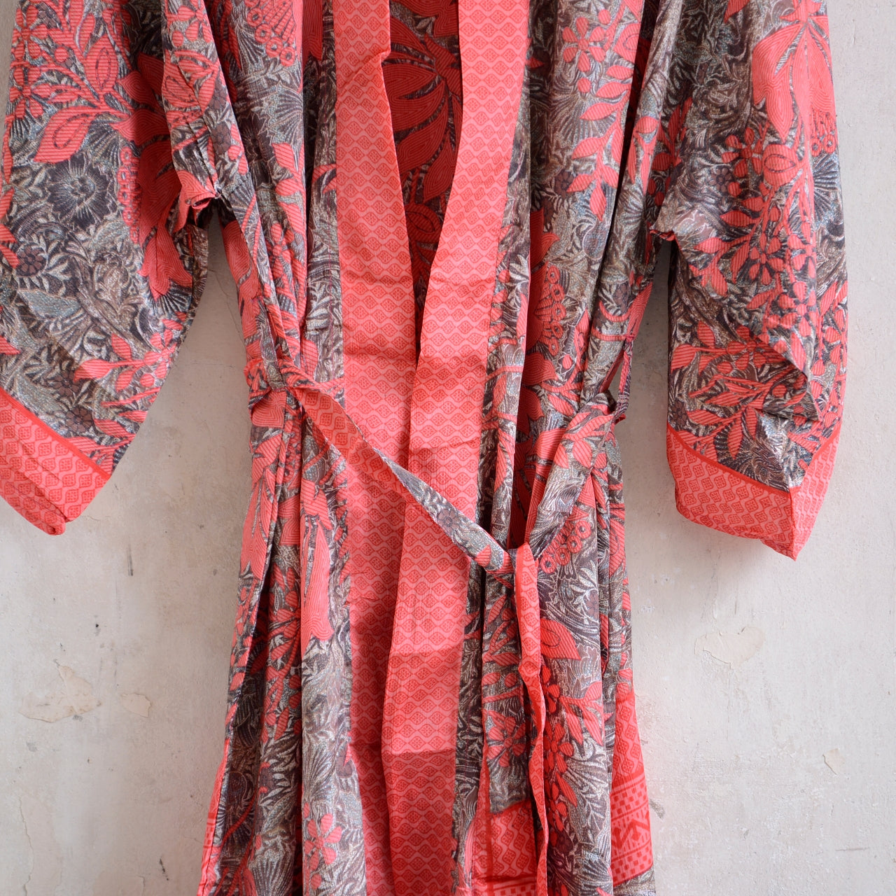 Long Vintage Silk Kimono