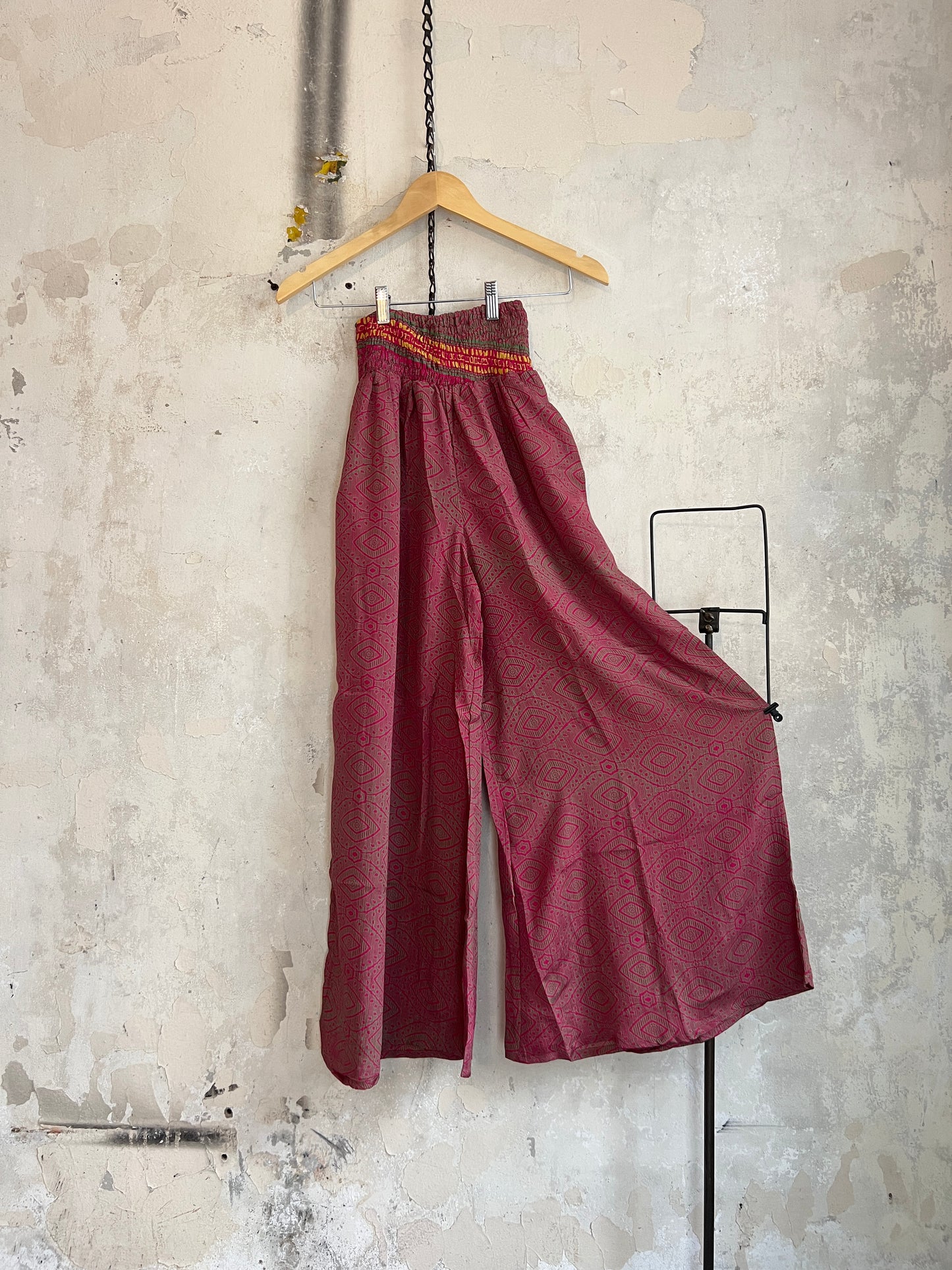 Vintage Silk Trousers & Shirt Co-ordinated Set
