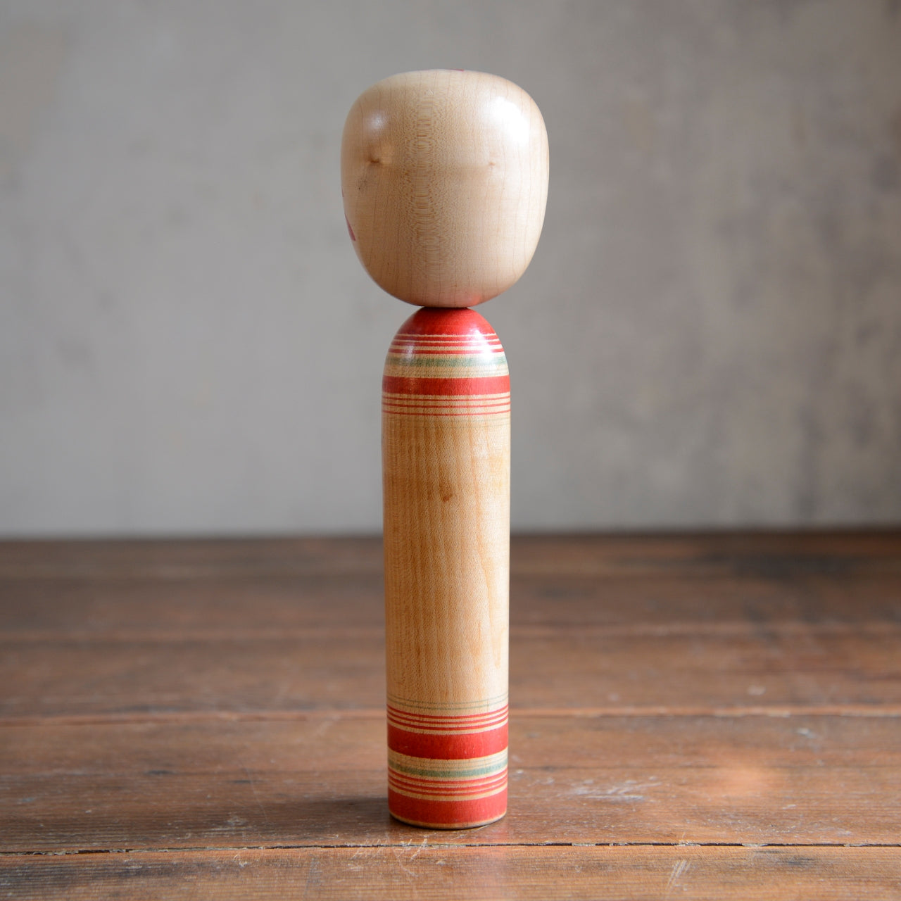 Set of 3 Traditional Japanese Folk Art Kokeshi Dolls
