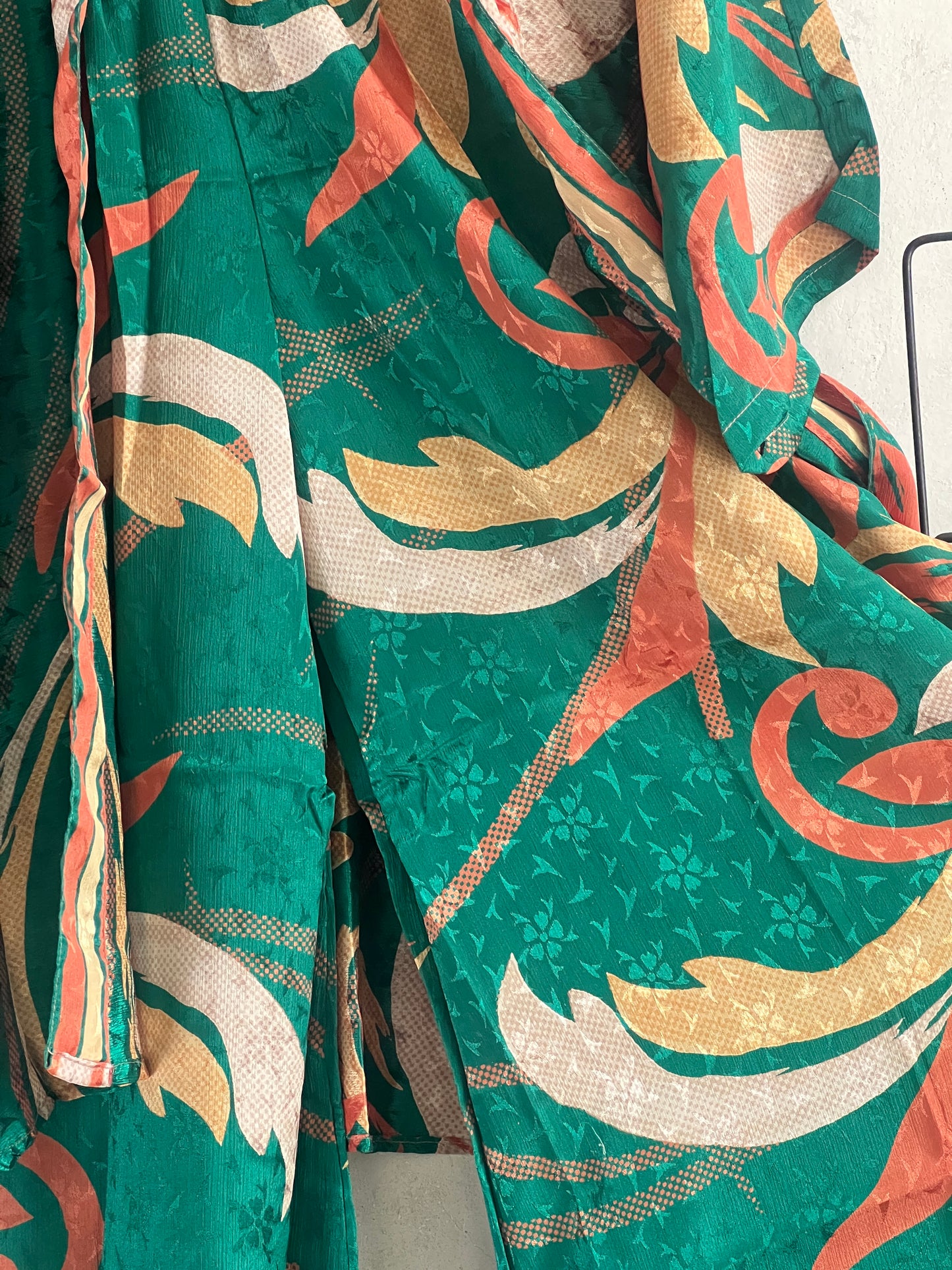 Vintage Silk Trousers & Shirt Co-ordinated Set