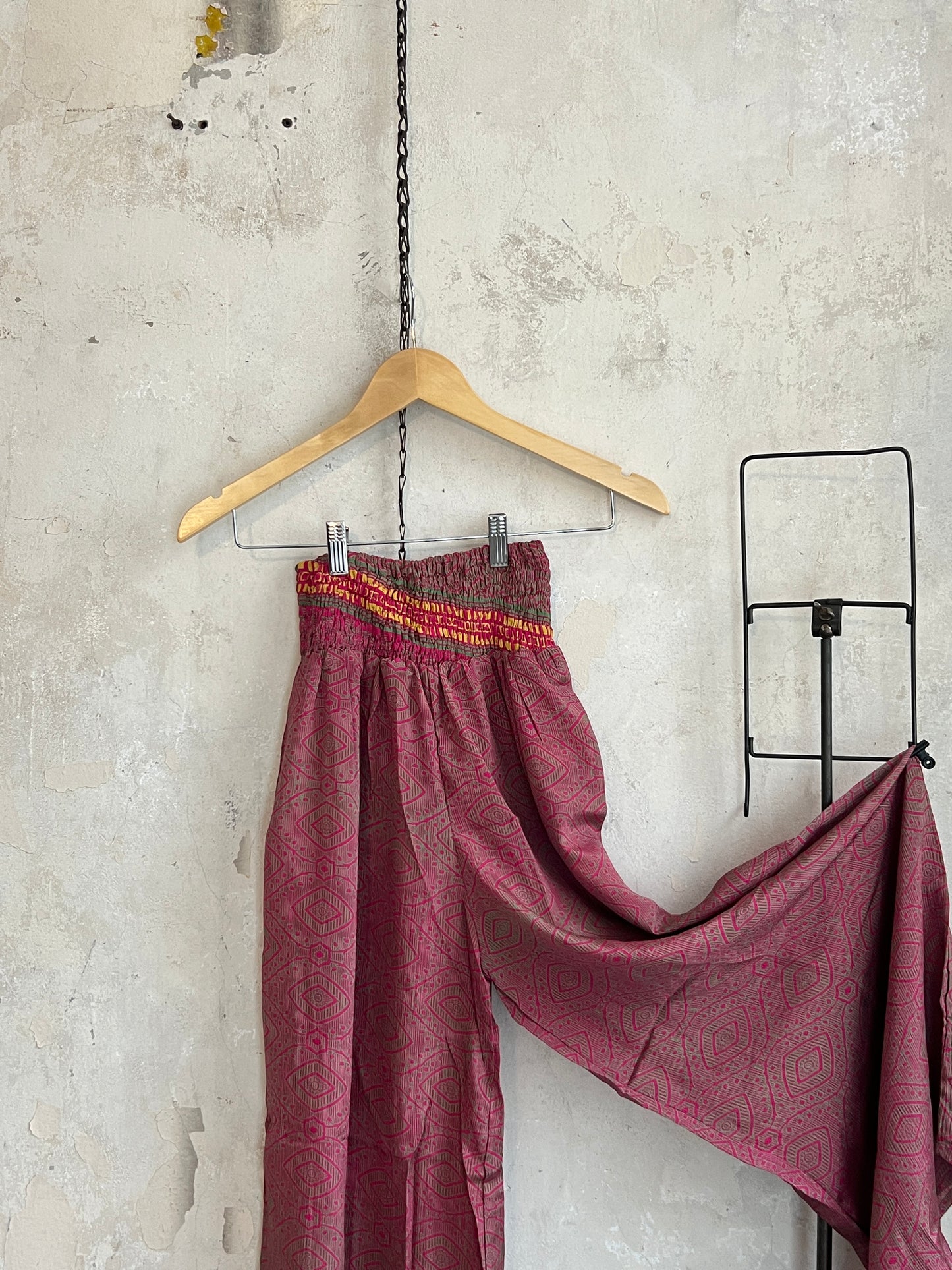 Vintage Silk Trousers & Shirt Co-ordinated Set