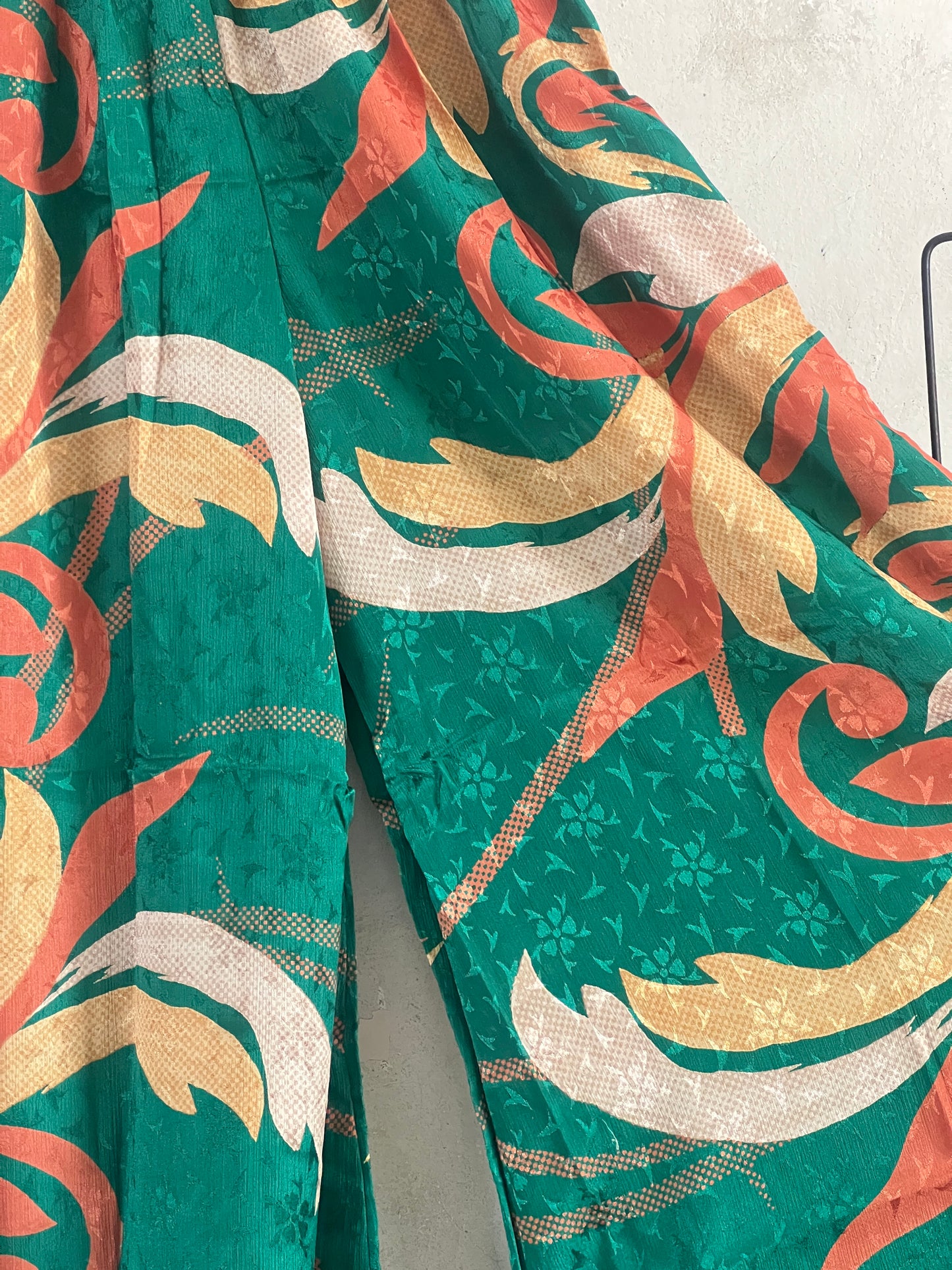 Vintage Silk Trousers & Shirt Co-ordinated Set