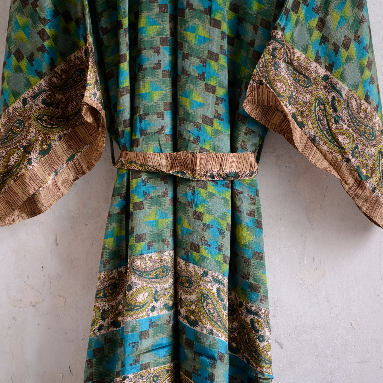 Long Vintage Silk Kimono